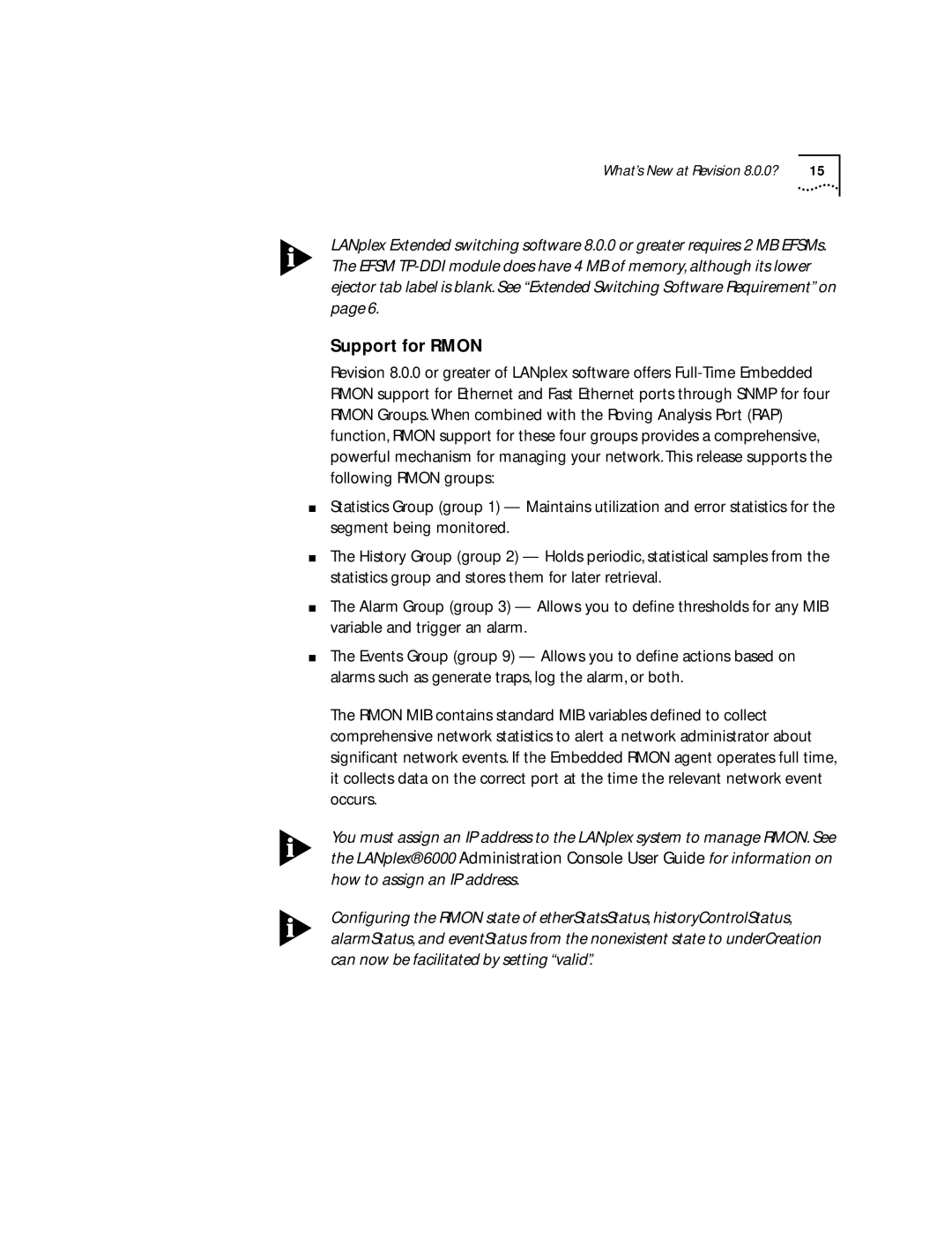 3Com 6000 manual What’s New at Revision 8.0.0? 