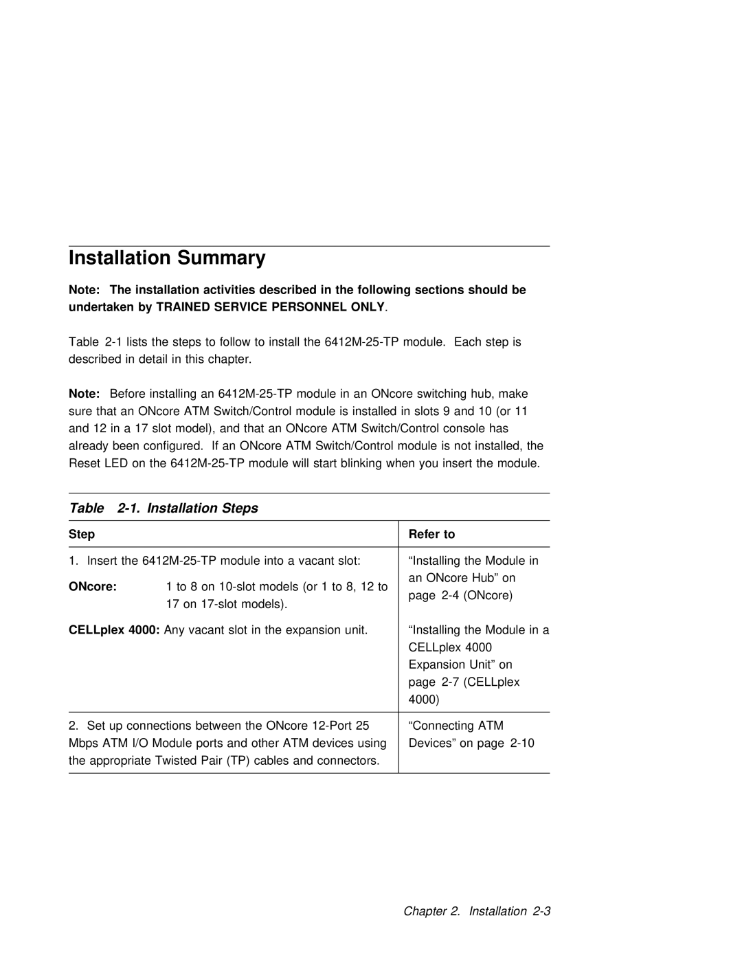 3Com 6412M-25-TP manual Installation Summary, Installation activities, Led, 4000 