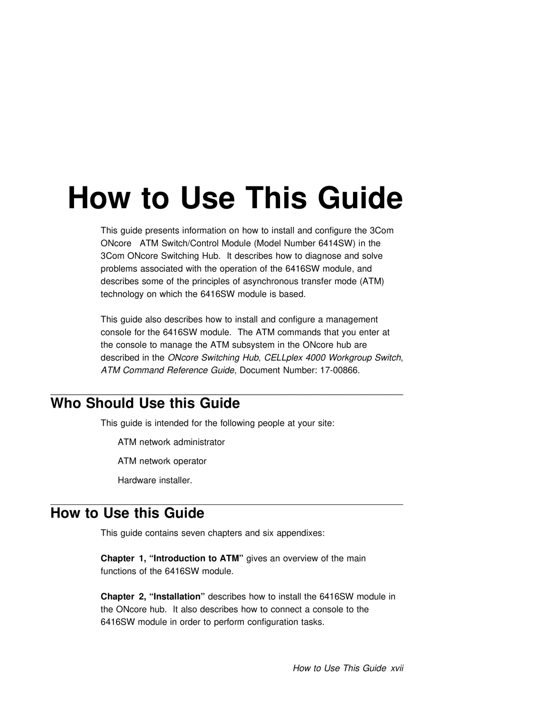 3Com 6416SW manual How to Use This Guide 