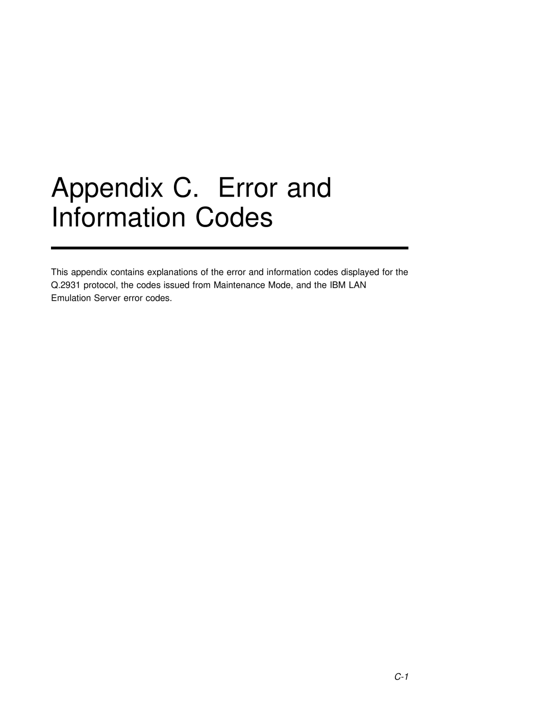 3Com 6416SW manual Appendix C. Error Information Codes 