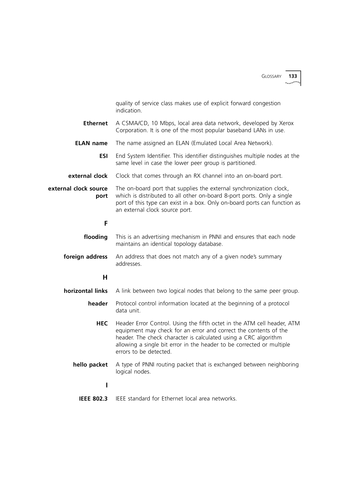 3Com 7000 manual Glossary 