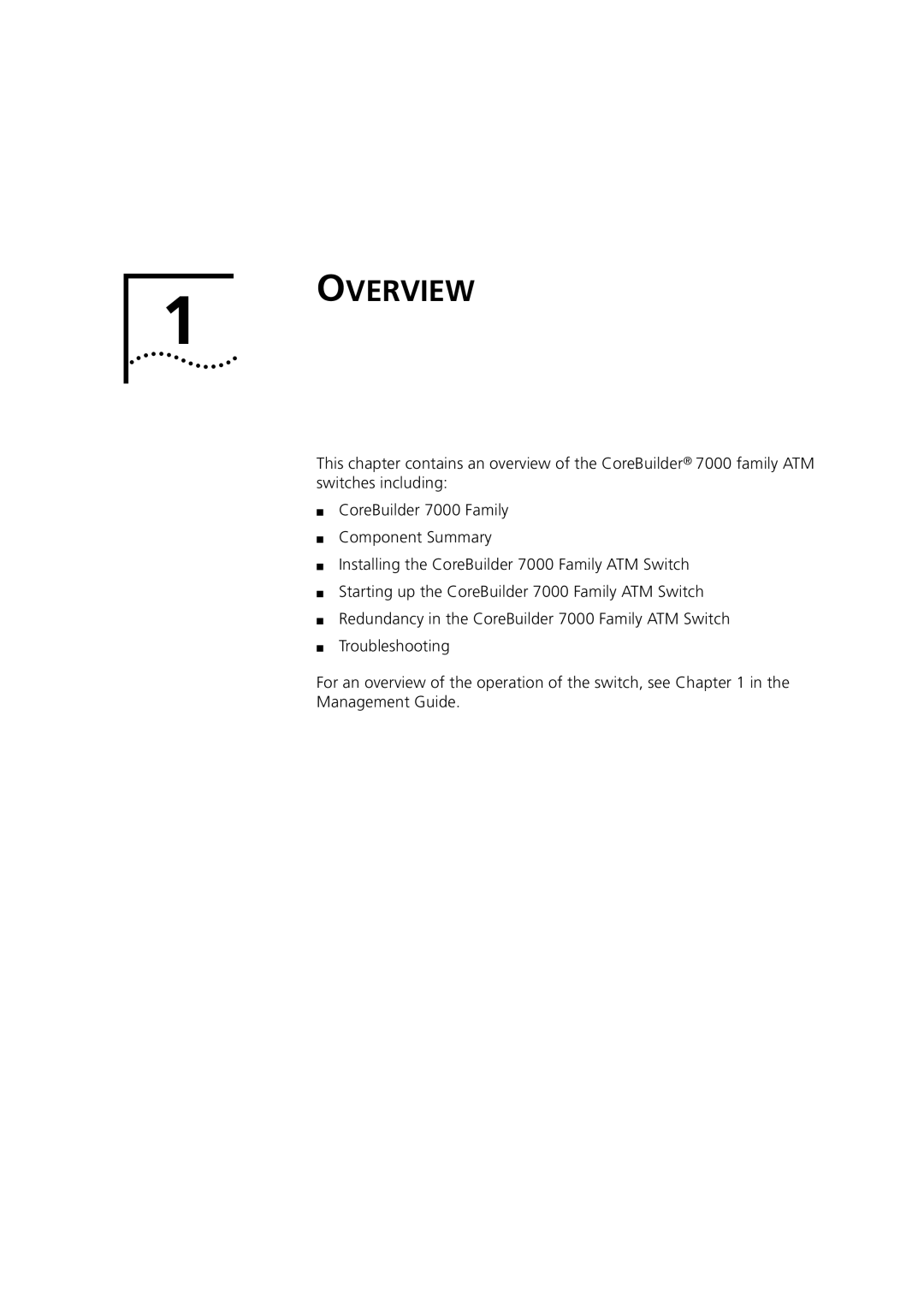 3Com 7000 manual Overview 