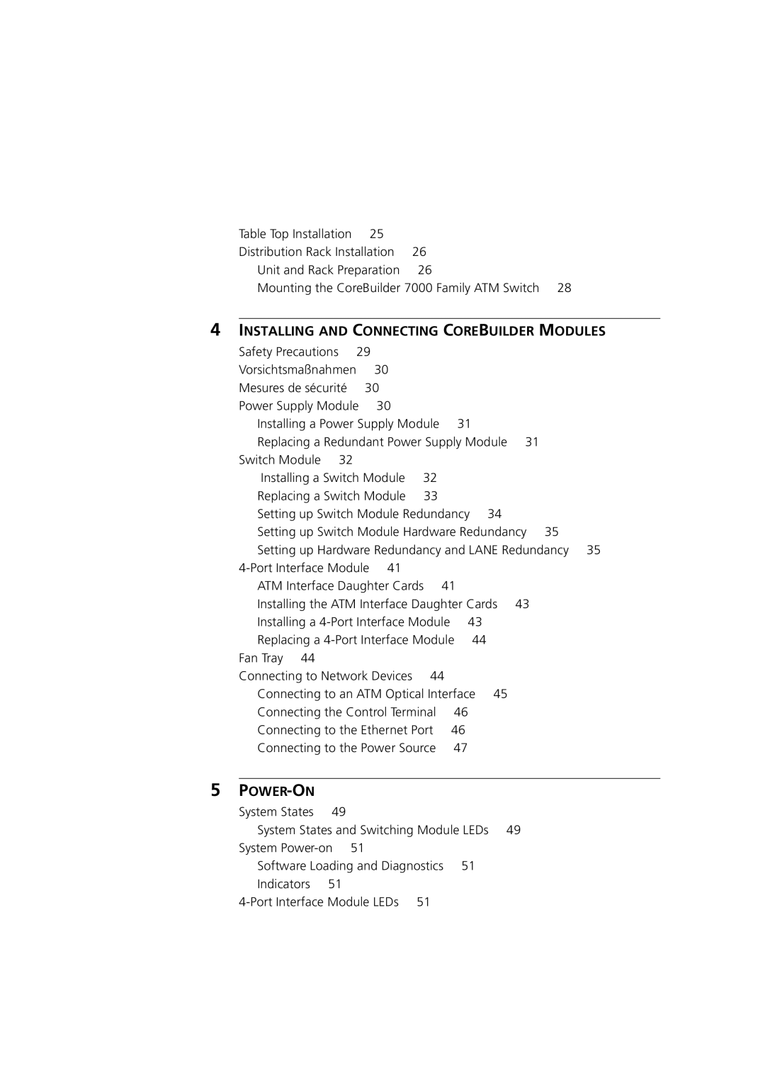 3Com 7000 manual Installing and Connecting Corebuilder Modules 