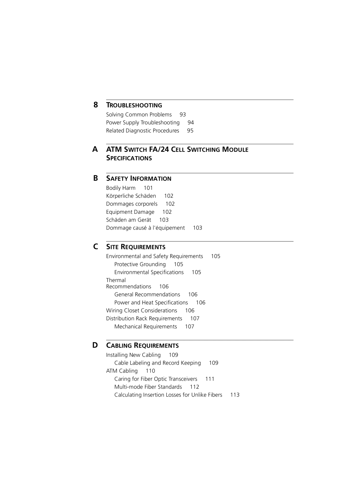 3Com 7000 manual Troubleshooting 