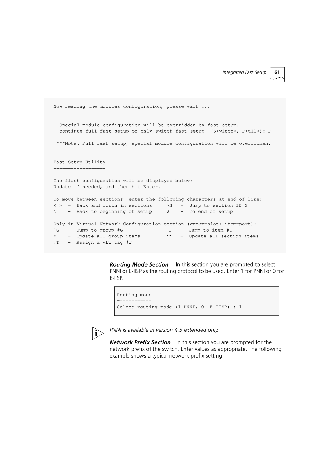 3Com 7000 manual Pnni is available in version 4.5 extended only 