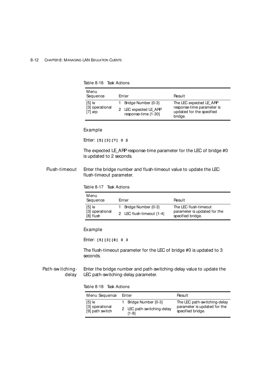 3Com 7600 manual 18Task Actions 