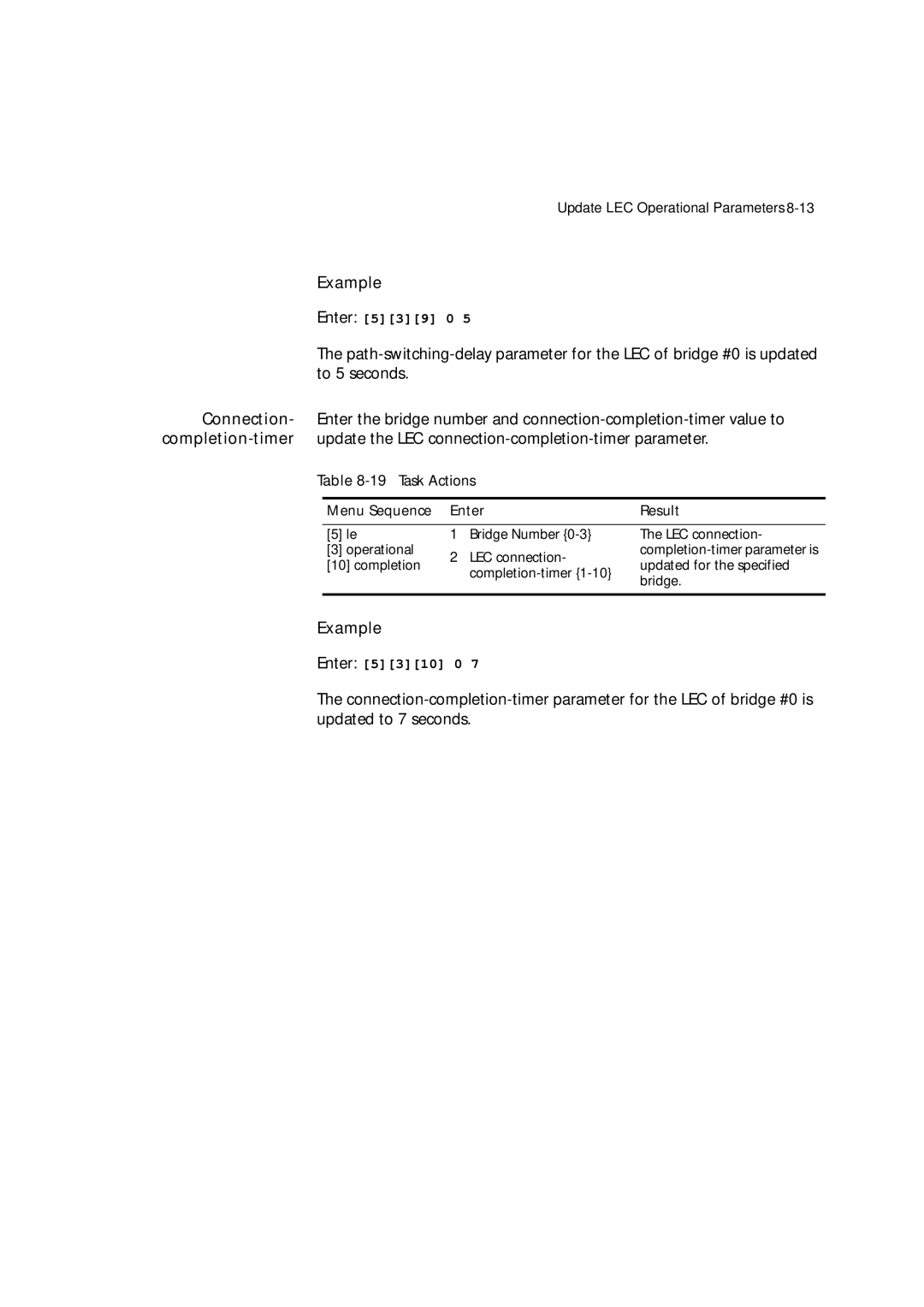 3Com 7600 manual 19Task Actions 