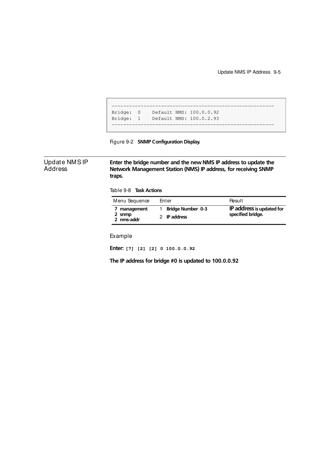 3Com 7600 manual Update NMS IP, Traps 