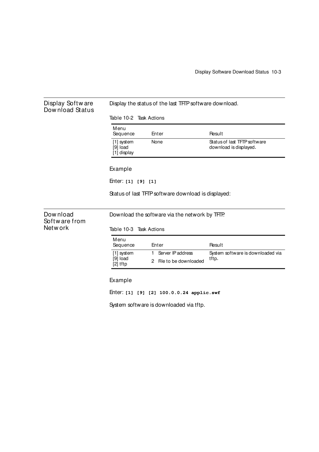 3Com 7600 manual Download Status, Software from Network 