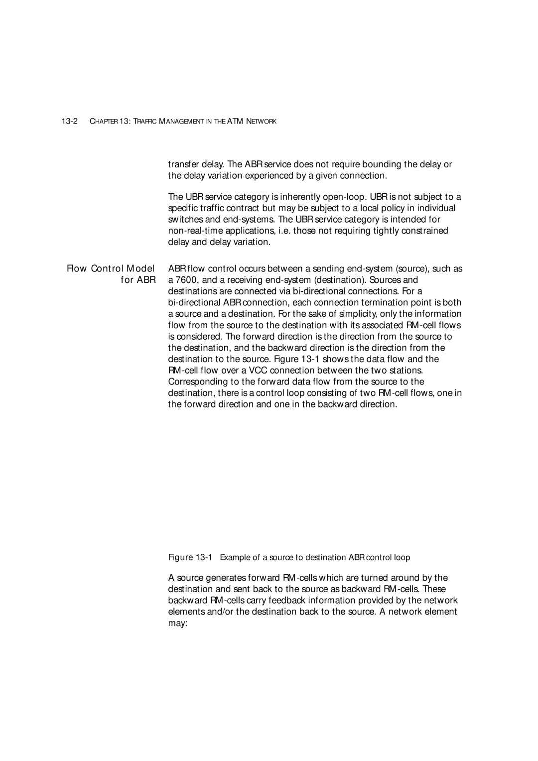 3Com 7600 manual 1Example of a source to destination ABR control loop 