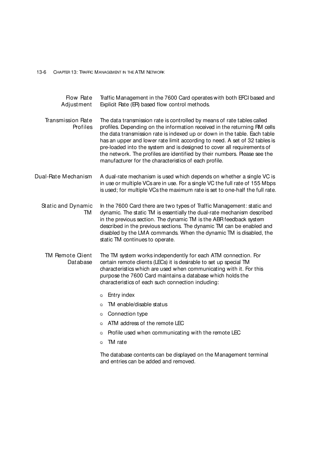 3Com 7600 manual 13-6CHAPTER 13 Traffic Management in the ATM Network 