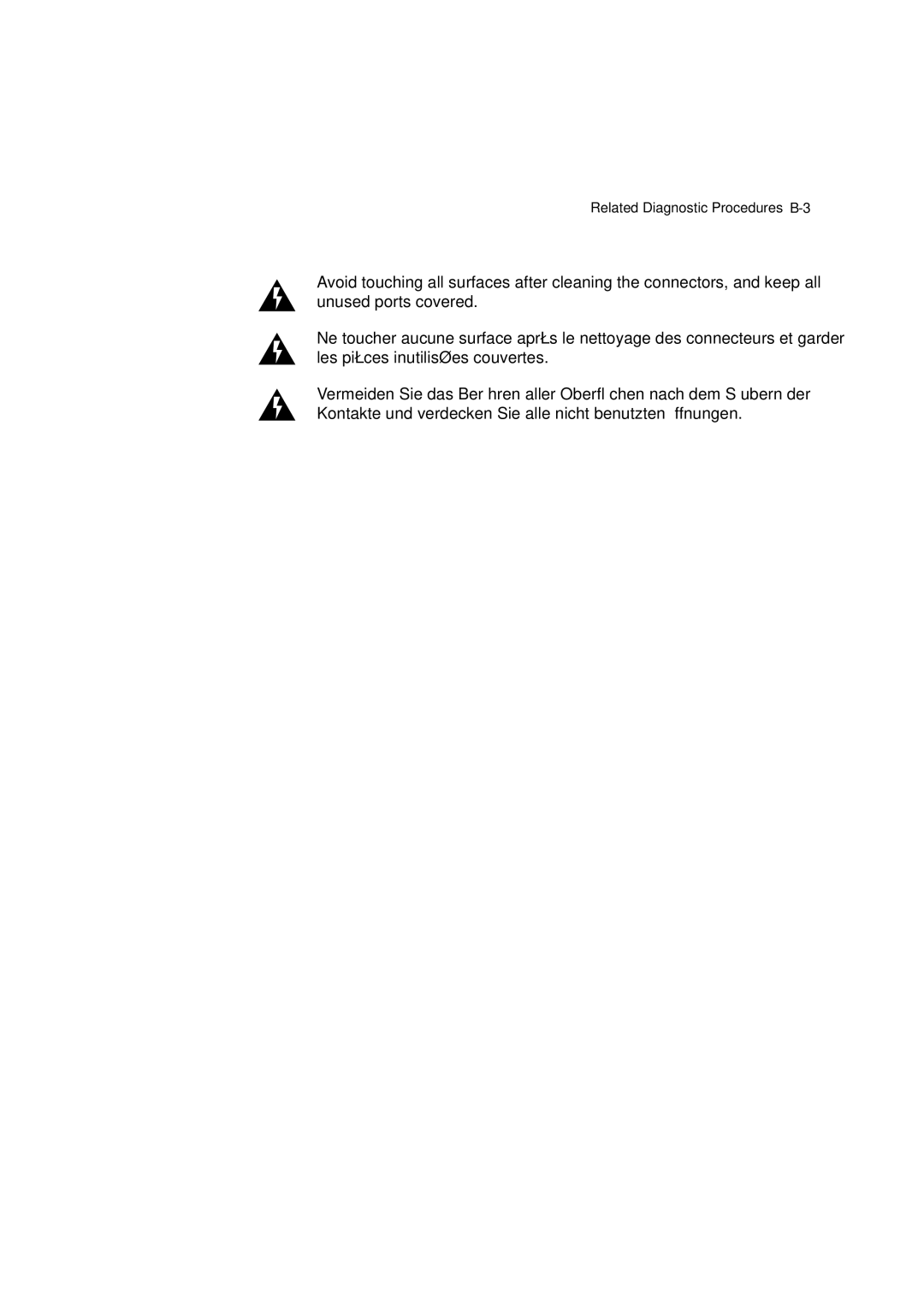 3Com 7600 manual Related Diagnostic Procedures 