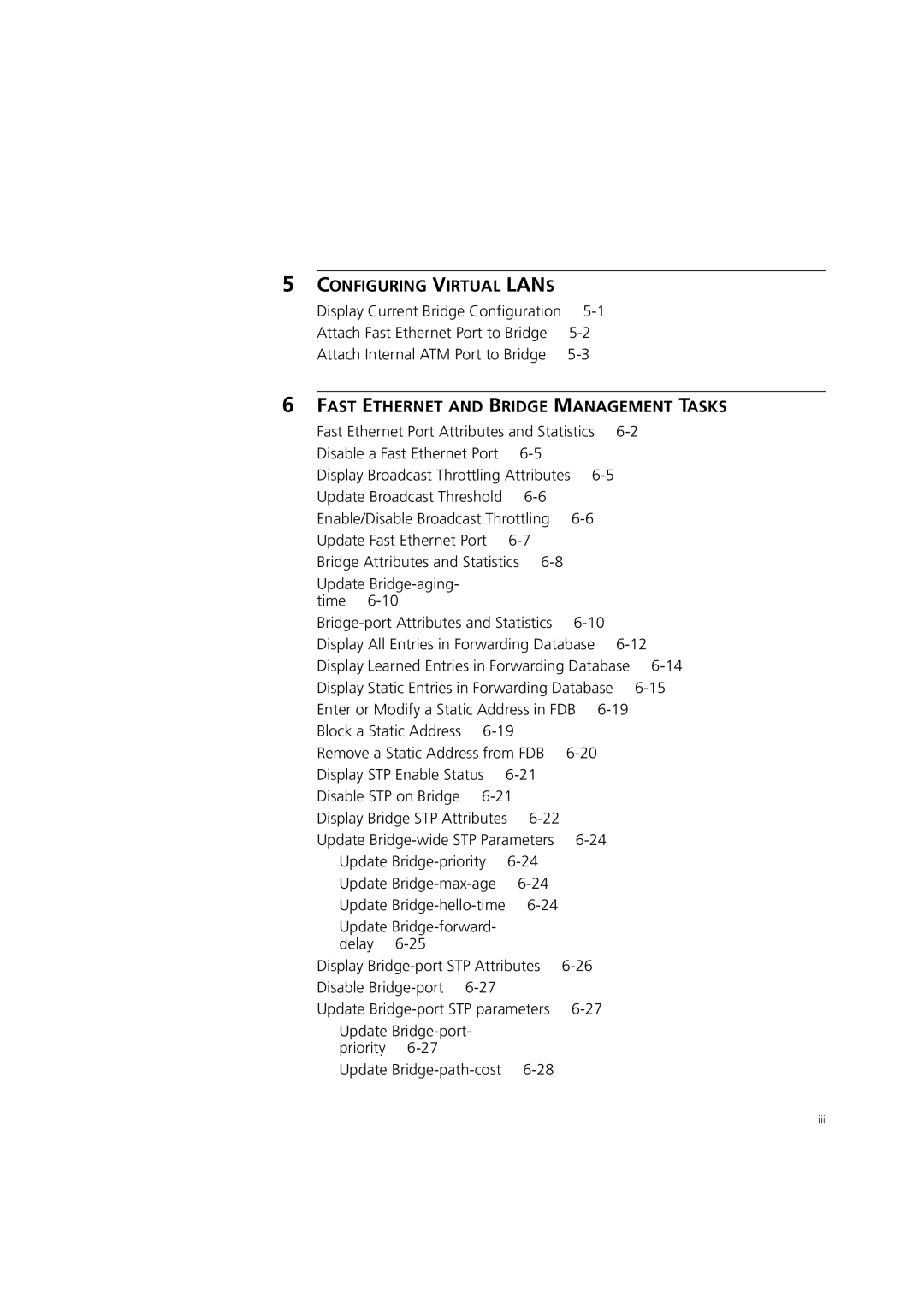 3Com 7600 manual Fast Ethernet Port Attributes and Statistics, Display Broadcast Throttling Attributes 