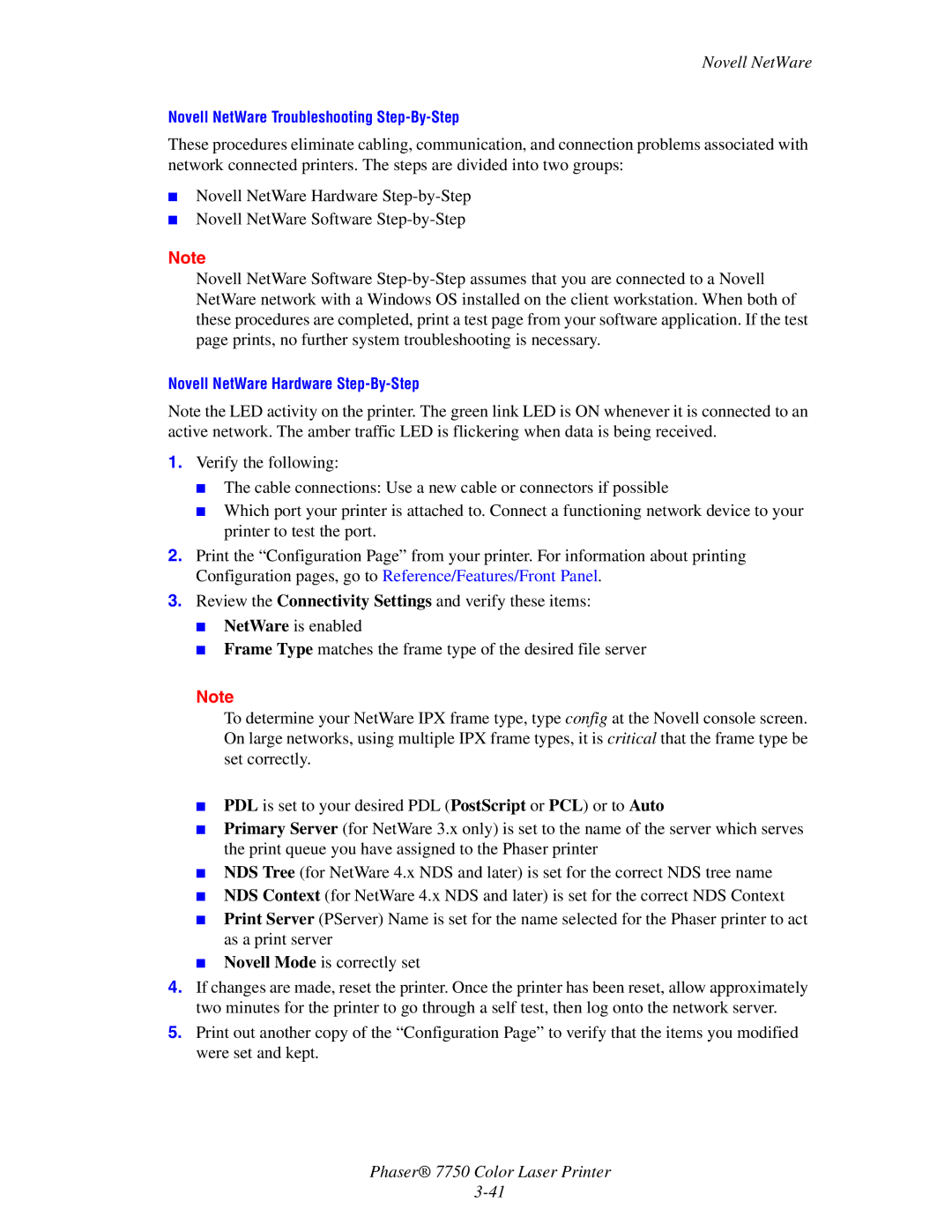 3Com 7750 manual Novell NetWare Troubleshooting Step-By-Step 