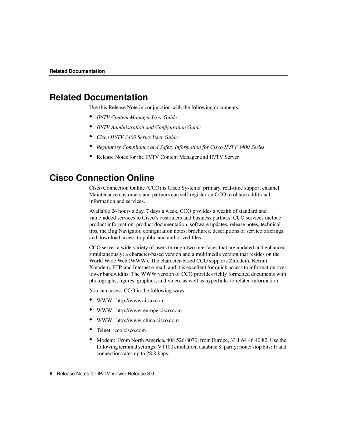 3Com 78-6162-01 manual Related Documentation, Cisco Connection Online 