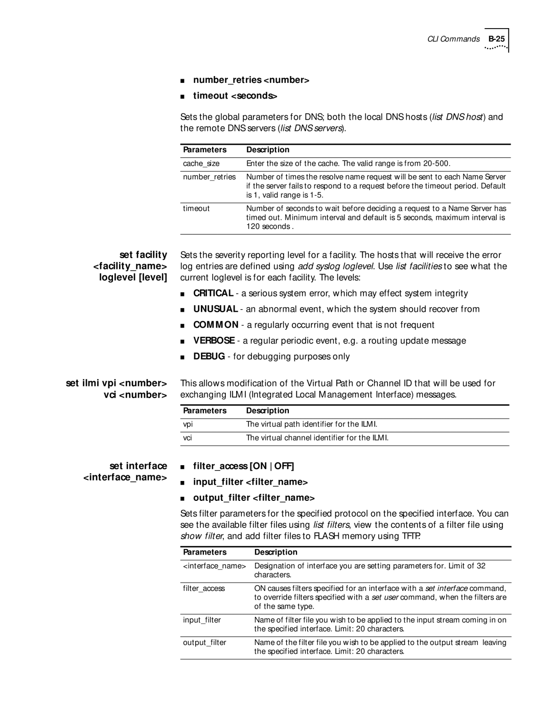 3Com 812 manual CLI Commands B-25 