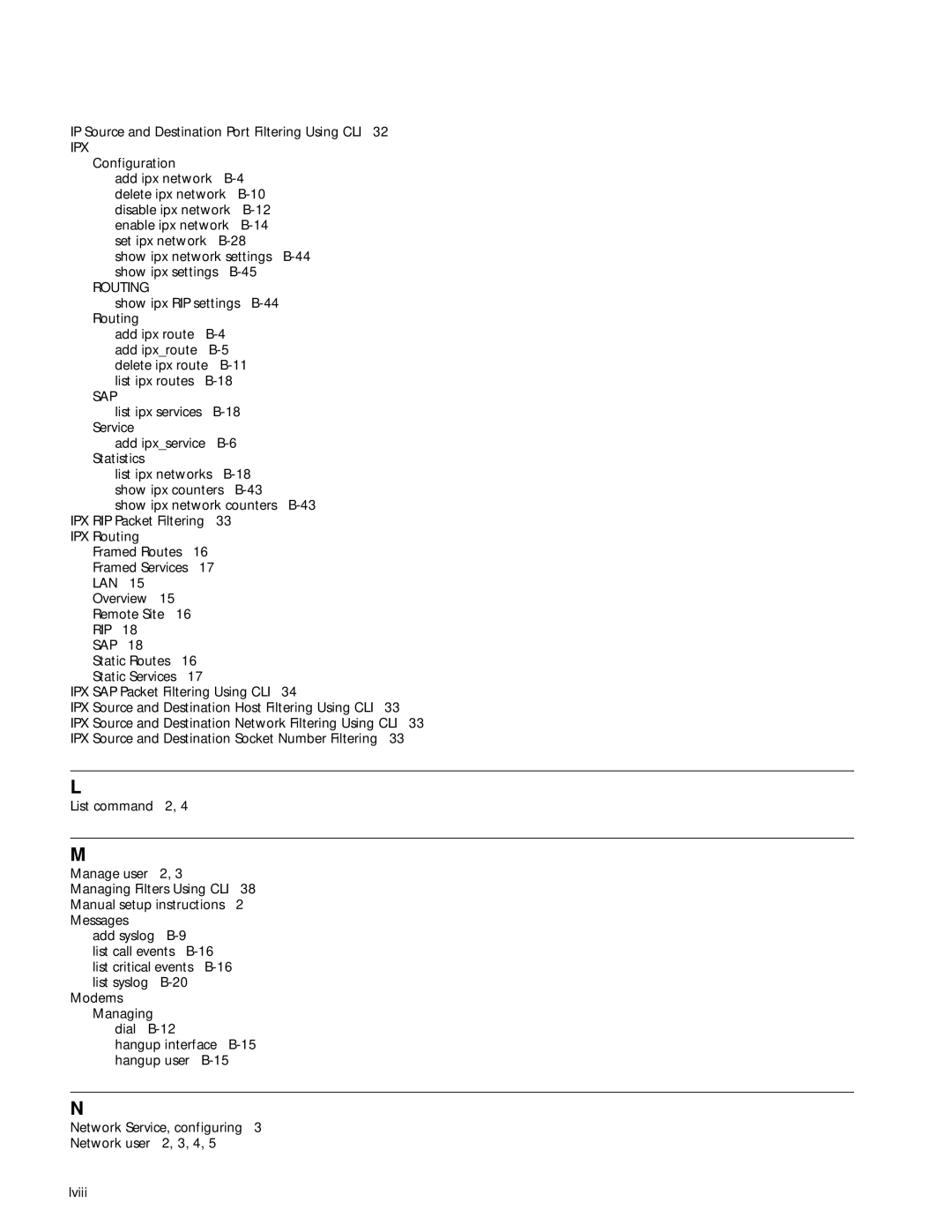 3Com 812 manual Routing, Rip Sap 