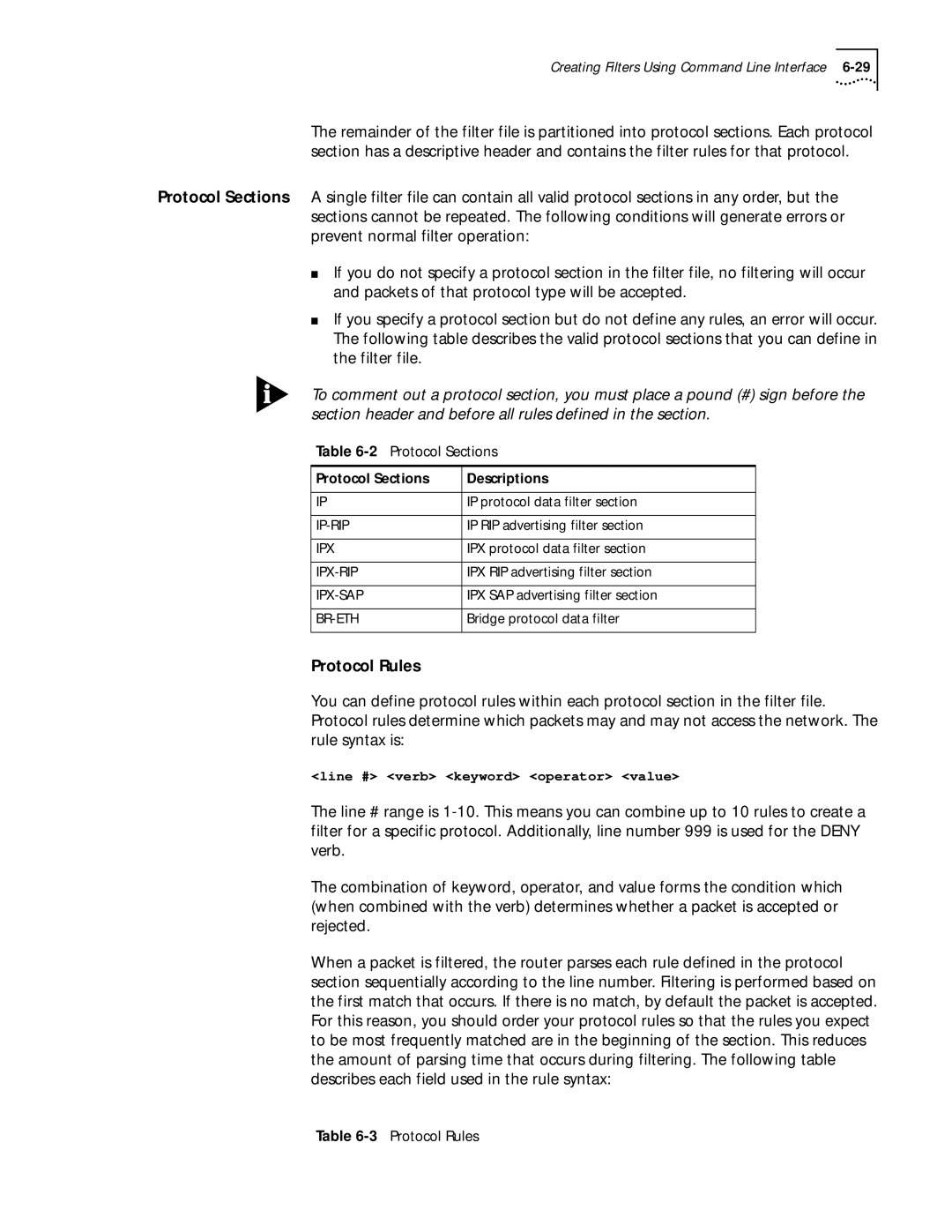 3Com 812 manual Protocol Rules, Br-Eth 