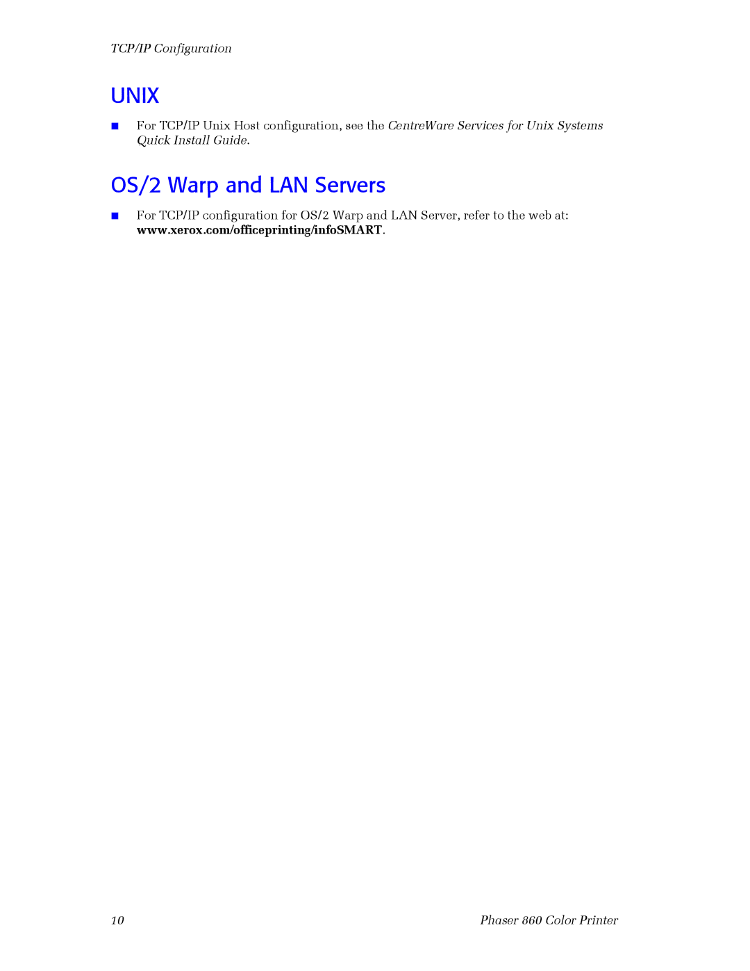 3Com 860 setup guide Unix, OS/2 Warp and LAN Servers 