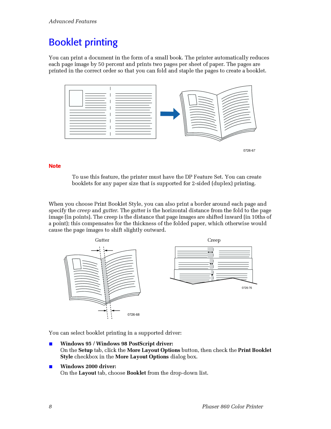 3Com 860 manual Booklet printing 