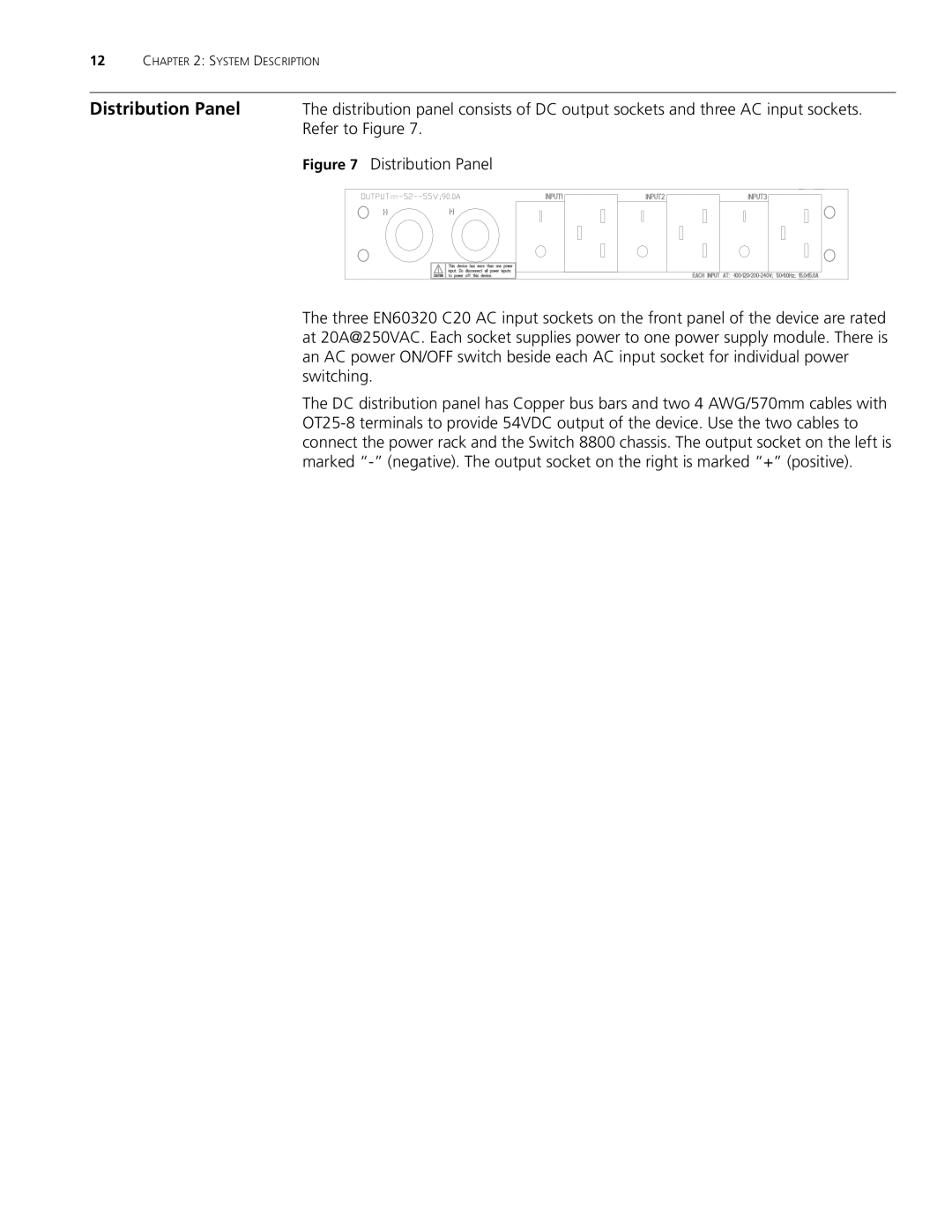 3Com 8800 manual Distribution Panel, Refer to Figure 