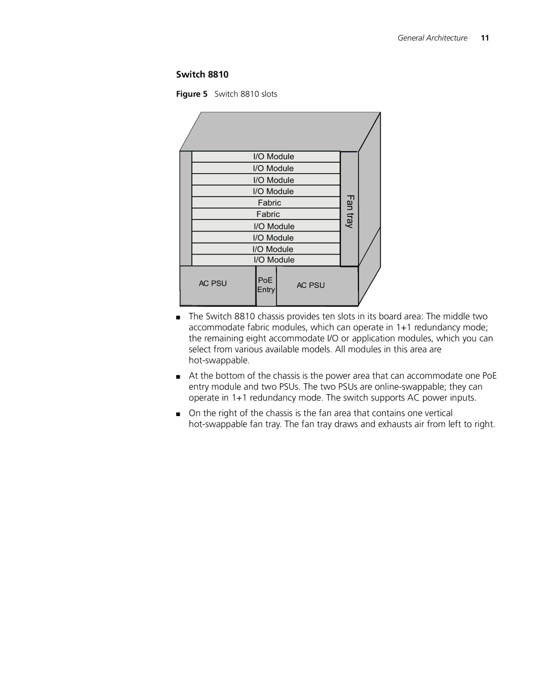 3Com 8807, 8814 manual Switch 8810 slots 