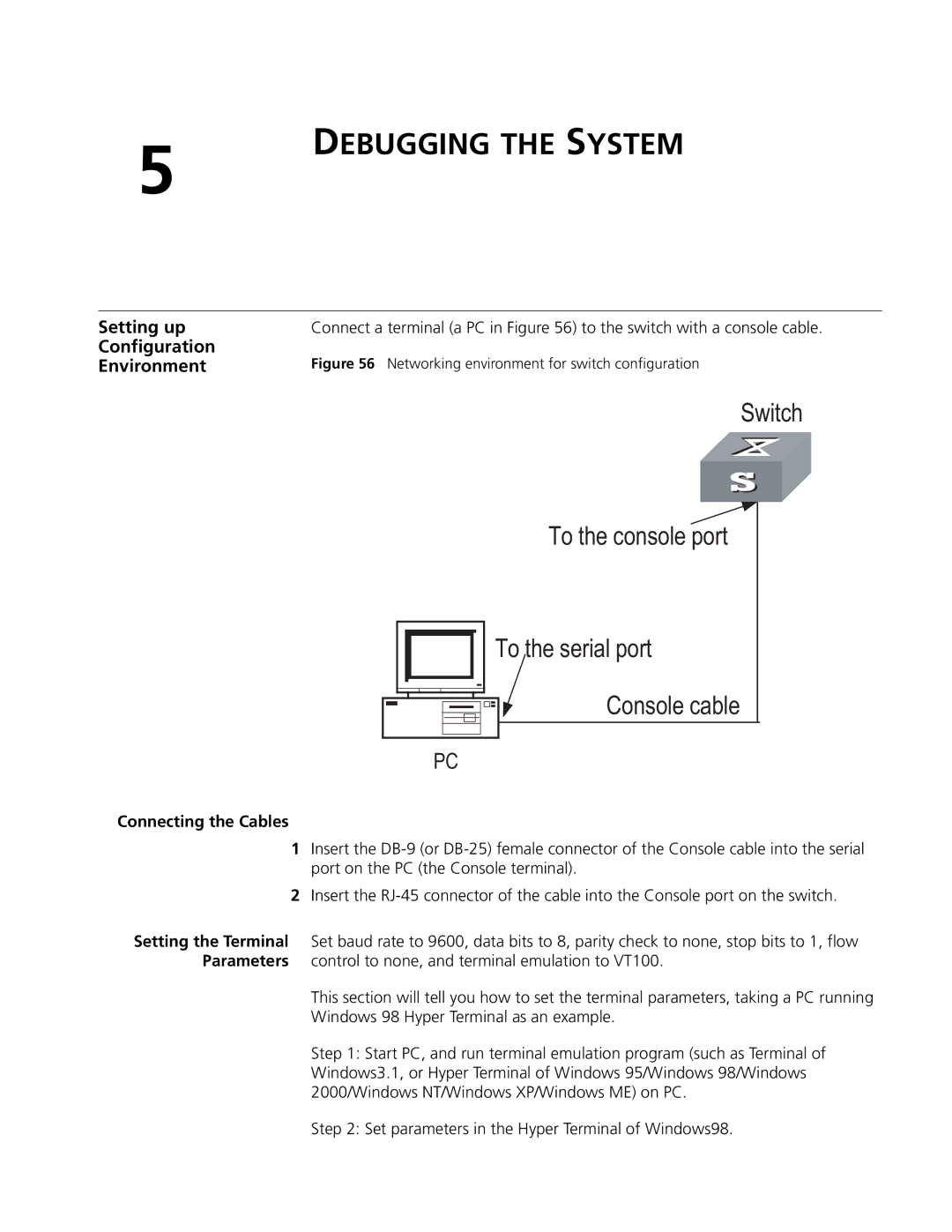 3Com 8807, 8814, 8810 manual Setting up, Configuration, Environment, Connecting the Cables 