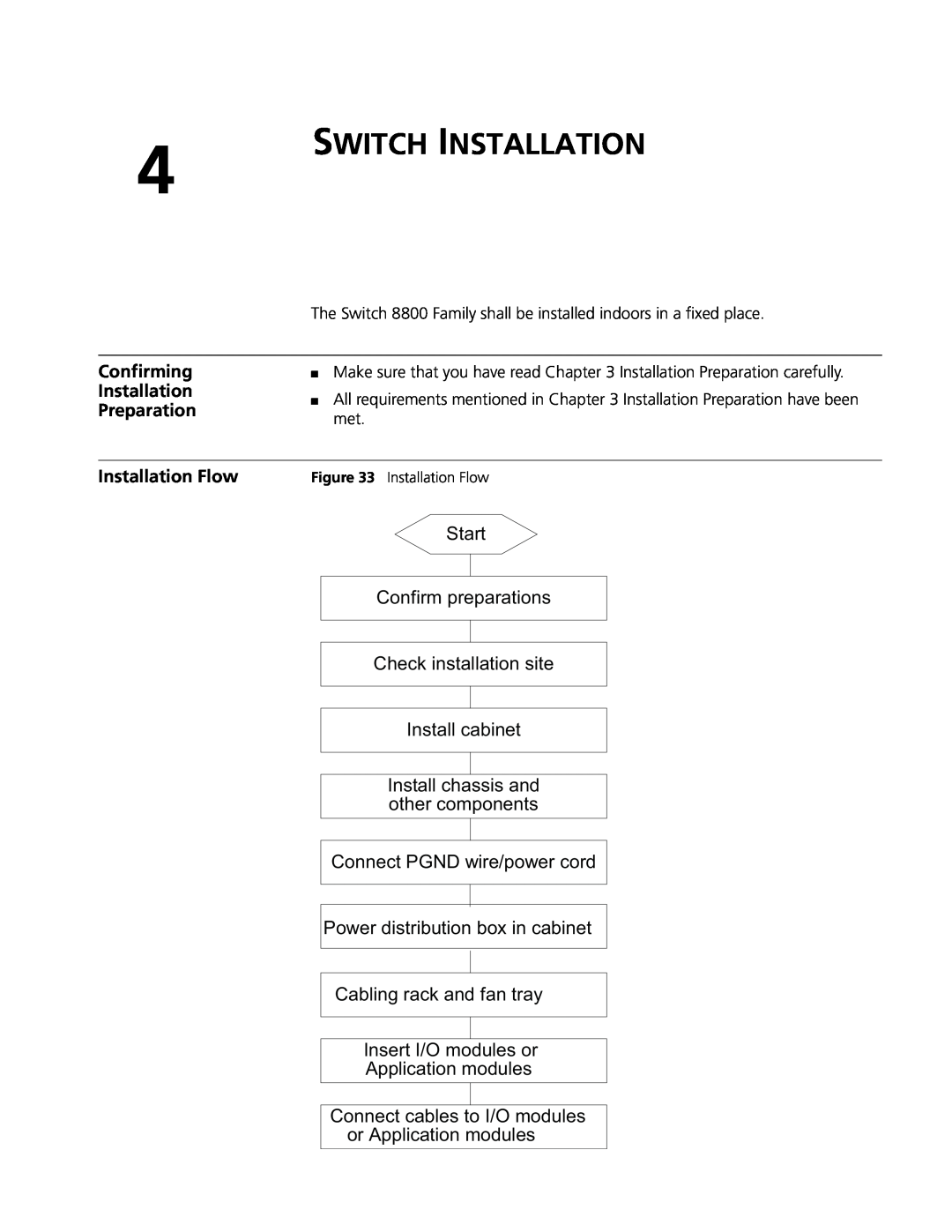 3Com 8810, 8807, 8814 manual Switch Installation 
