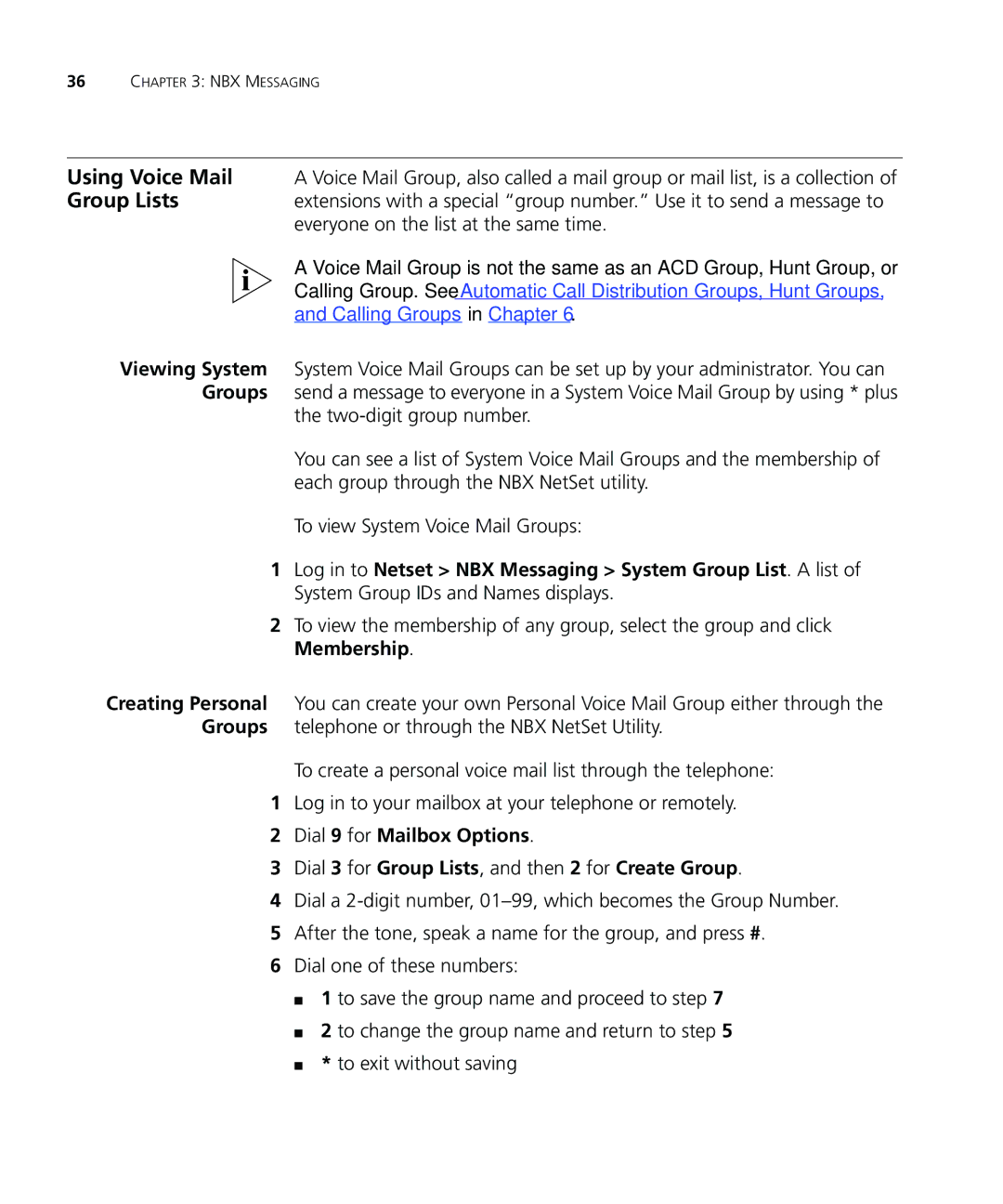 3Com 900-0208 manual NBX Messaging 