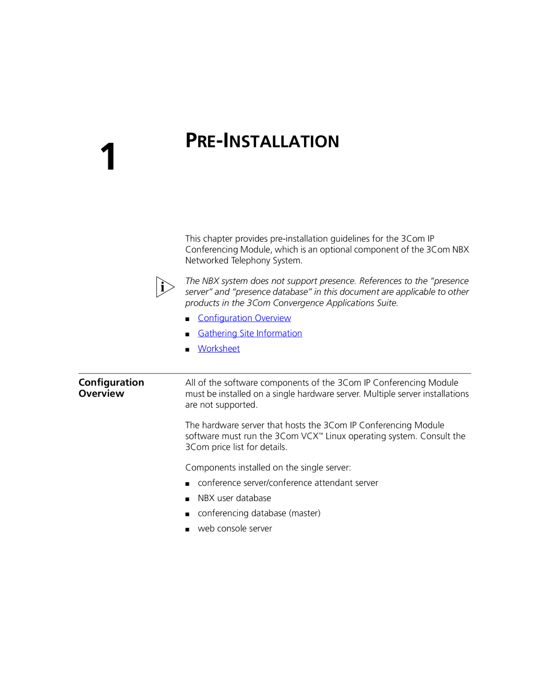 3Com 900-0368-01 manual Configuration, Overview 