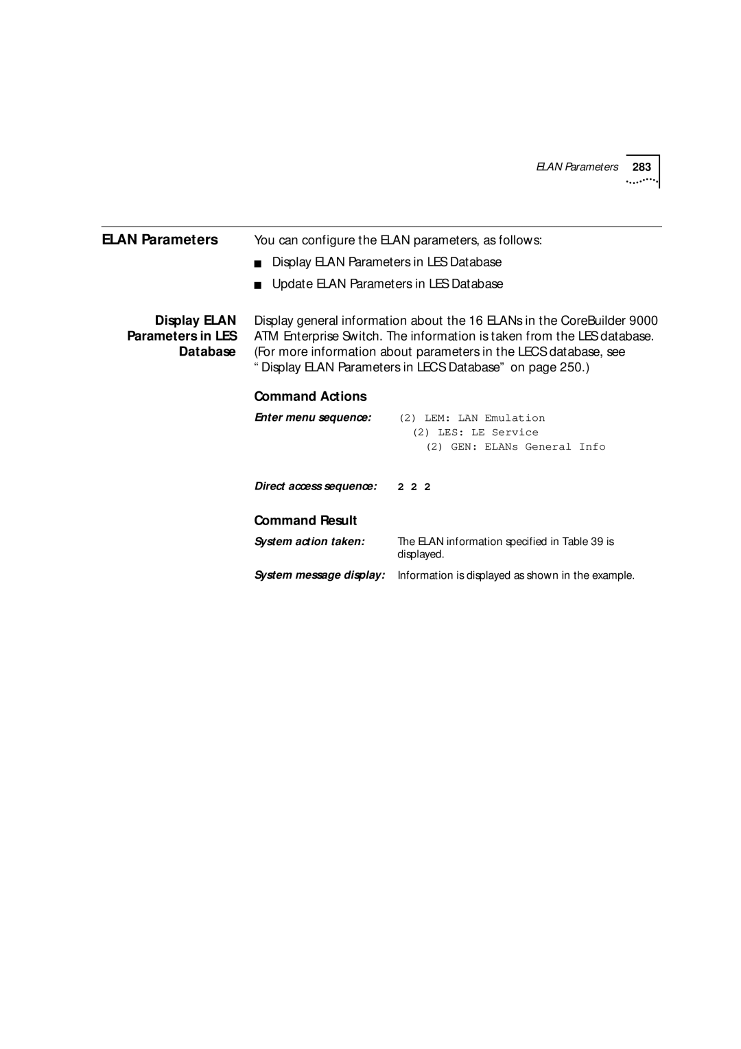 3Com 9000 manual Direct access sequence 2 2 