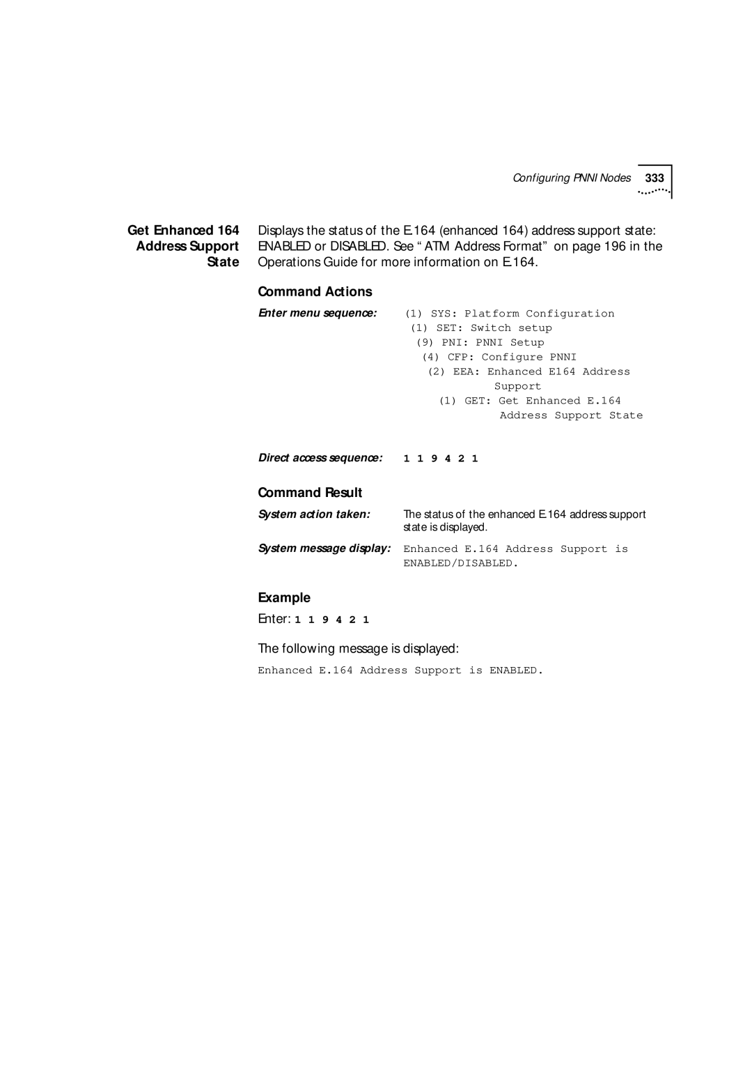 3Com 9000 manual State Operations Guide for more information on E.164 