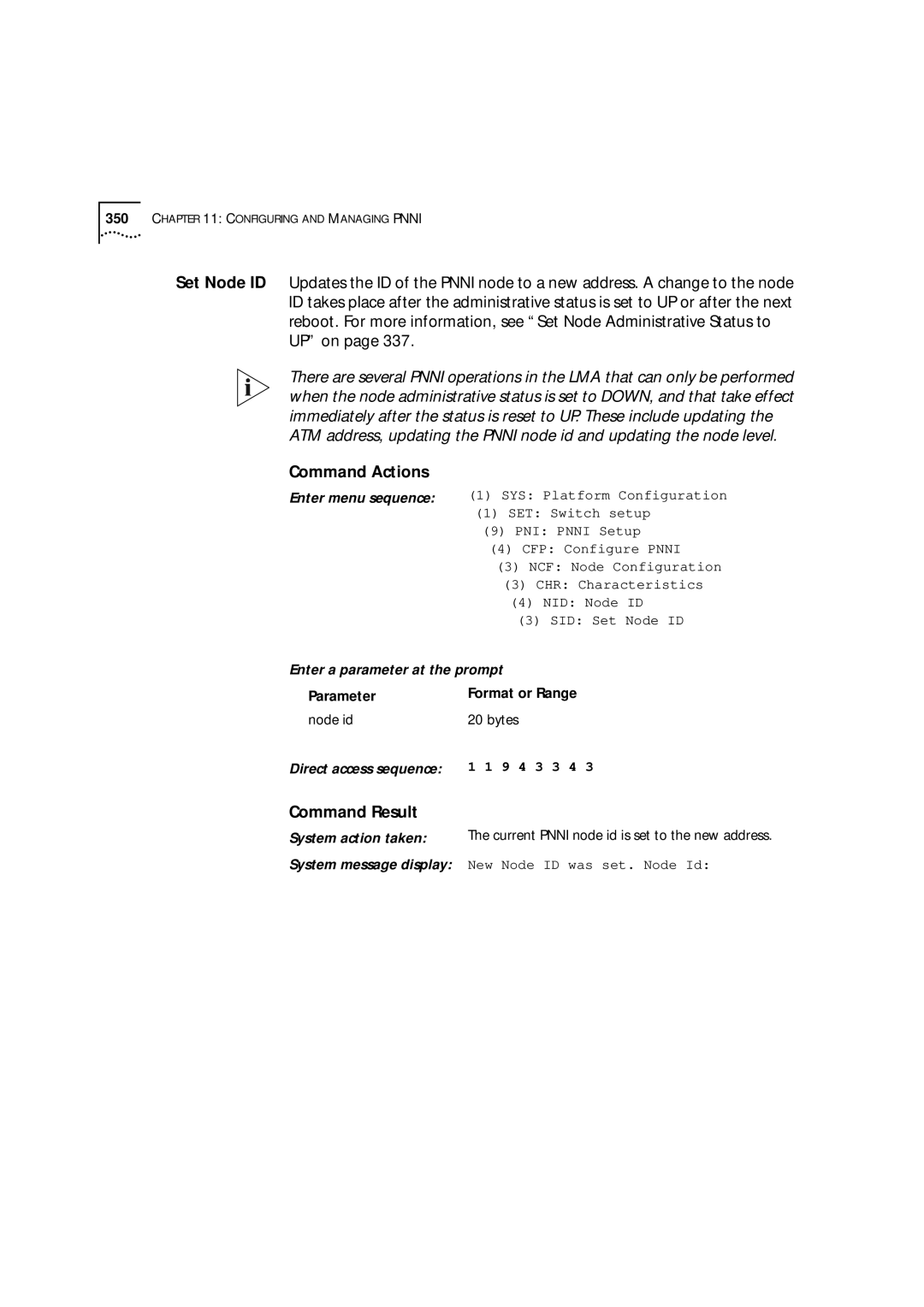 3Com 9000 manual SID Set Node ID 