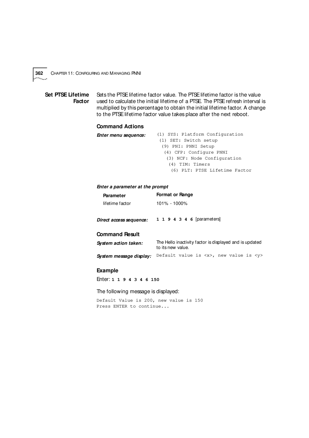 3Com 9000 manual 9 4 3 4 6 parameters 