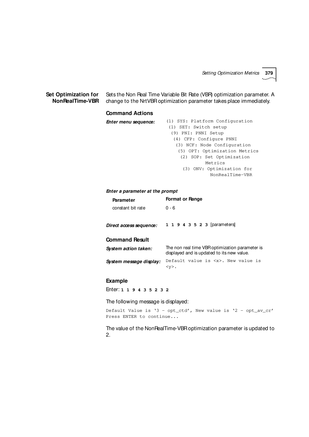 3Com 9000 manual 9 4 3 5 2 3 parameters 