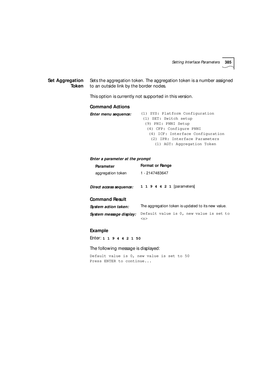 3Com 9000 manual 9 4 4 2 1 parameters 