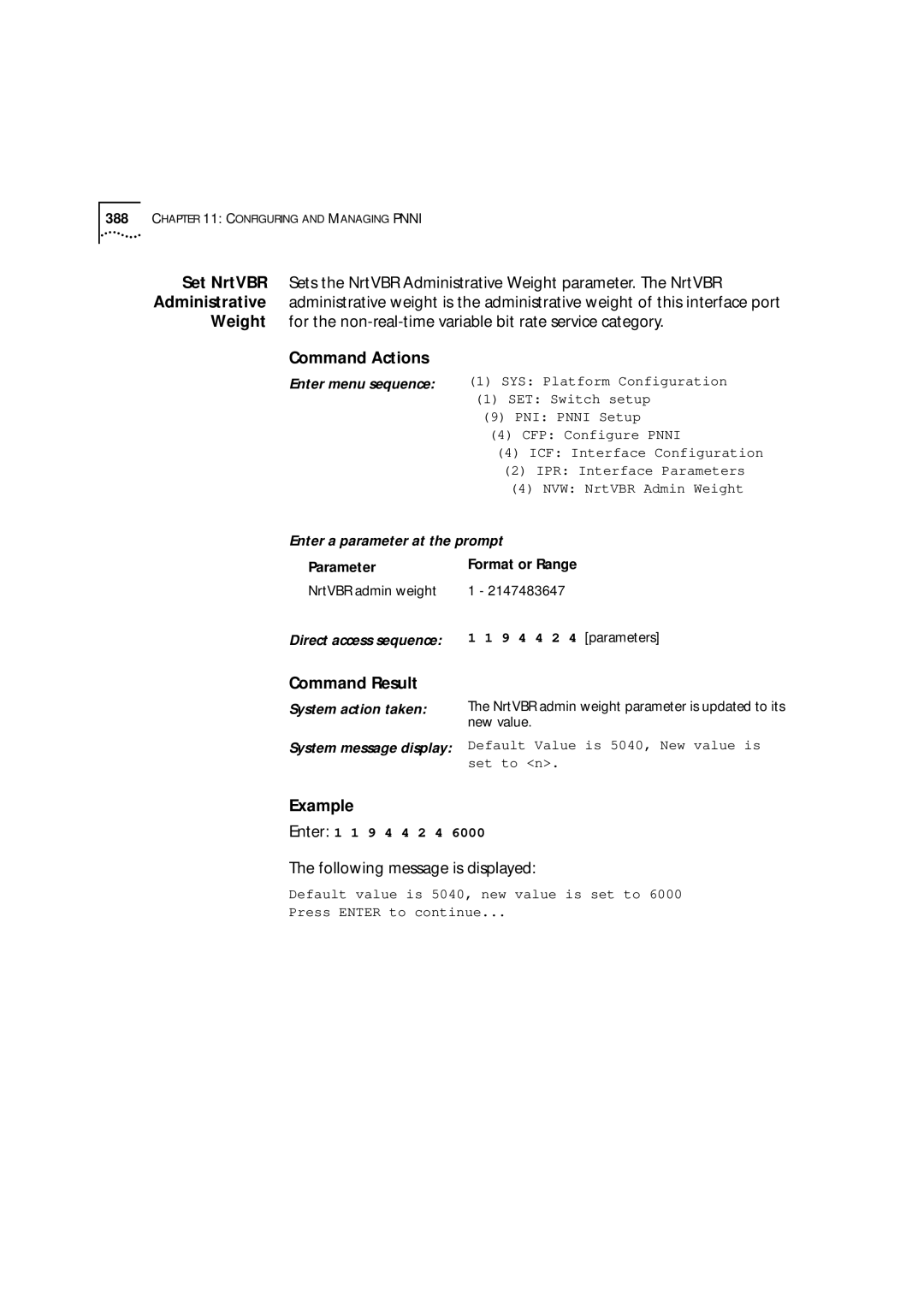 3Com 9000 manual 9 4 4 2 4 parameters 