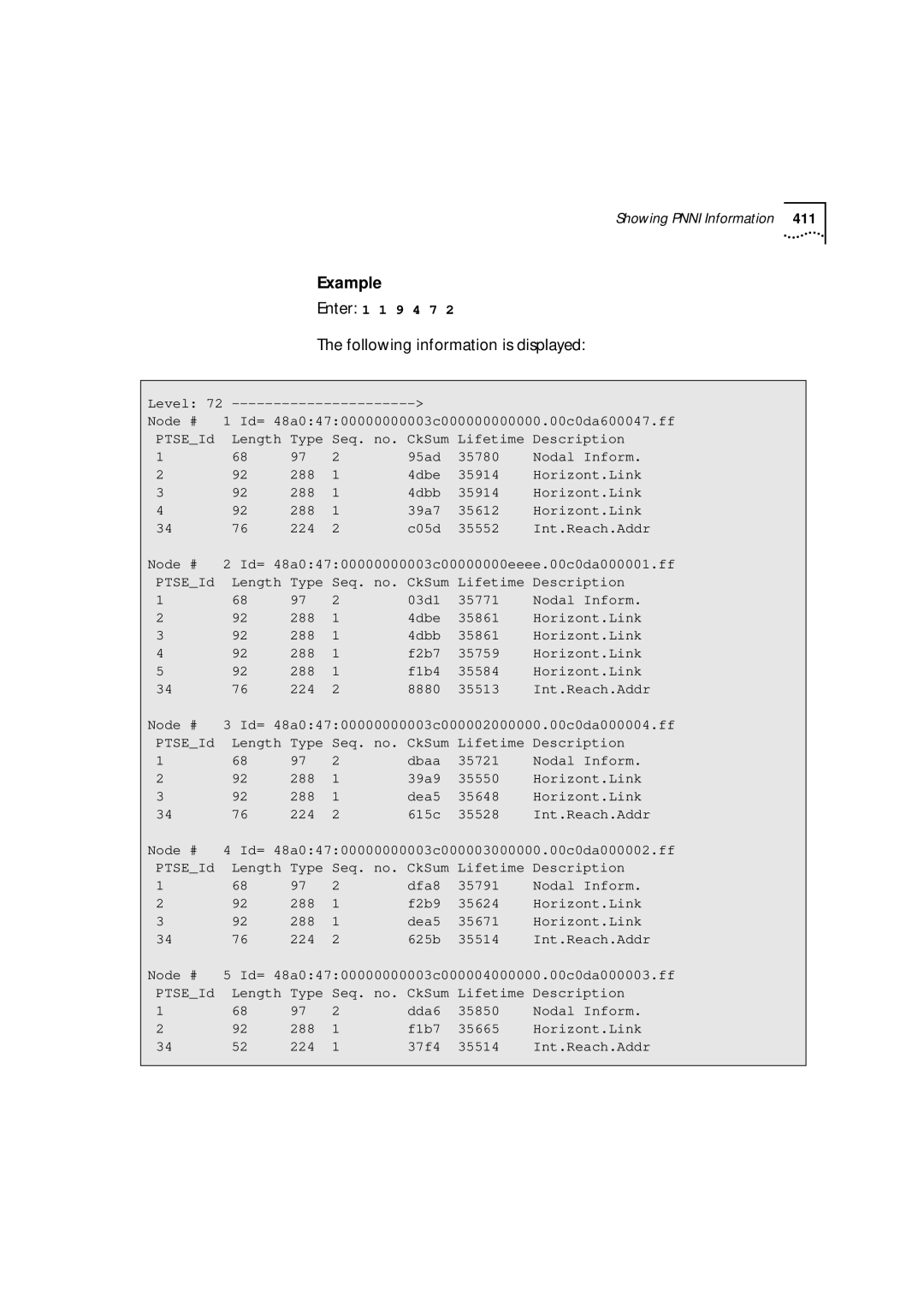 3Com 9000 manual Example 