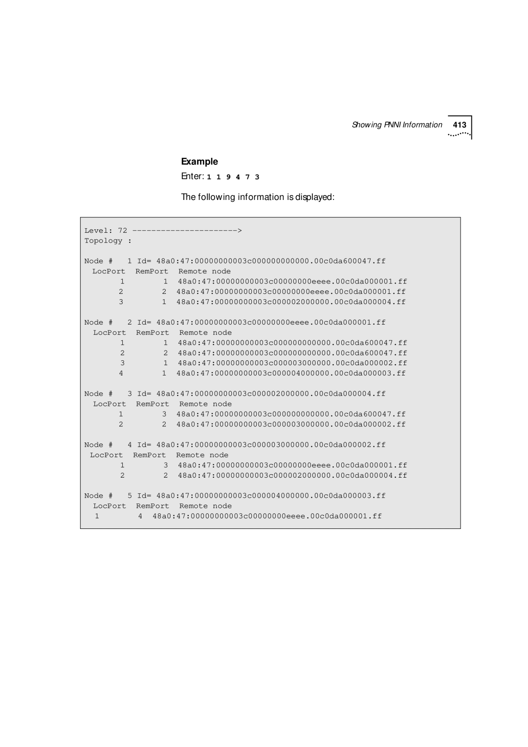 3Com 9000 manual Example 