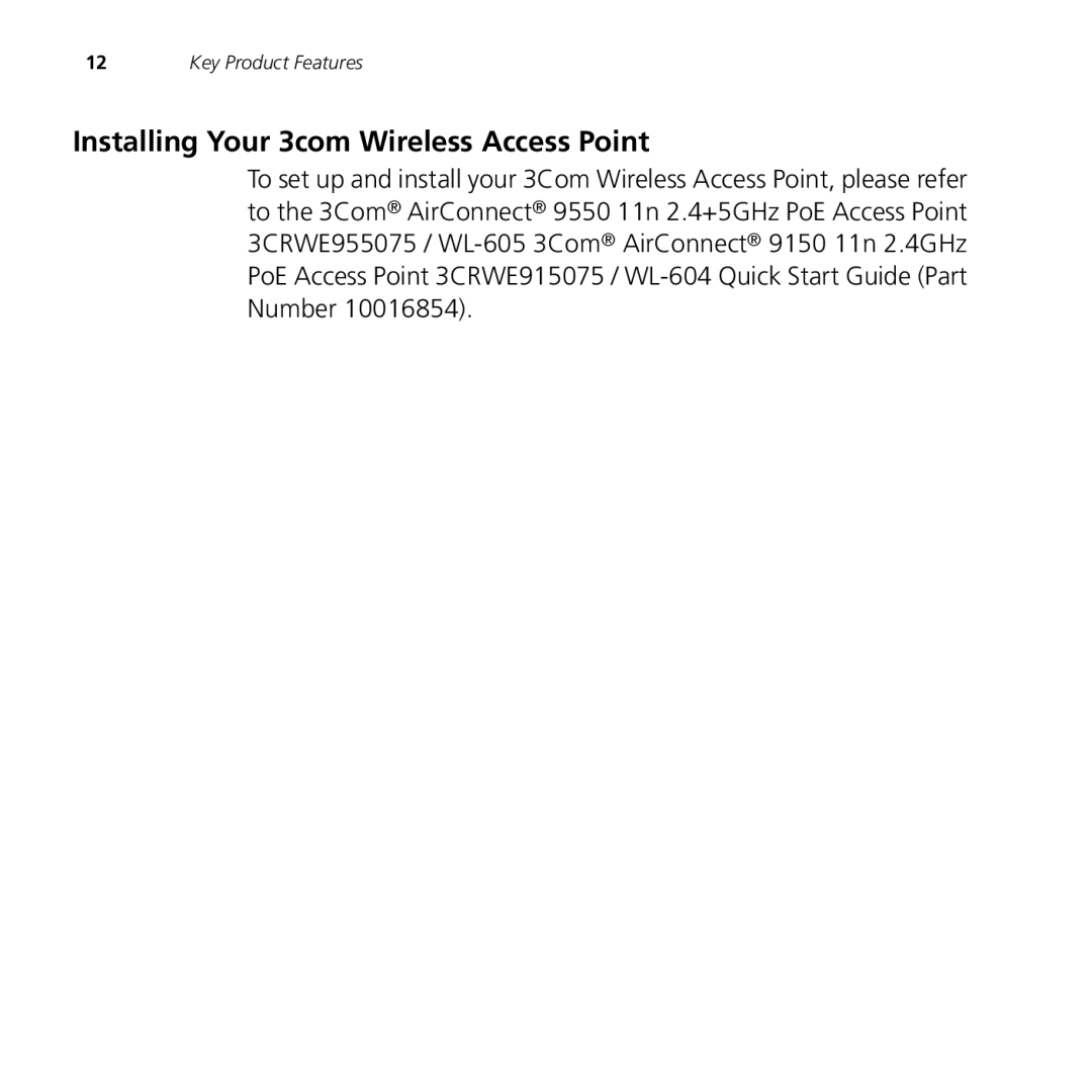 3Com 9550, 9150 manual Installing Your 3com Wireless Access Point 