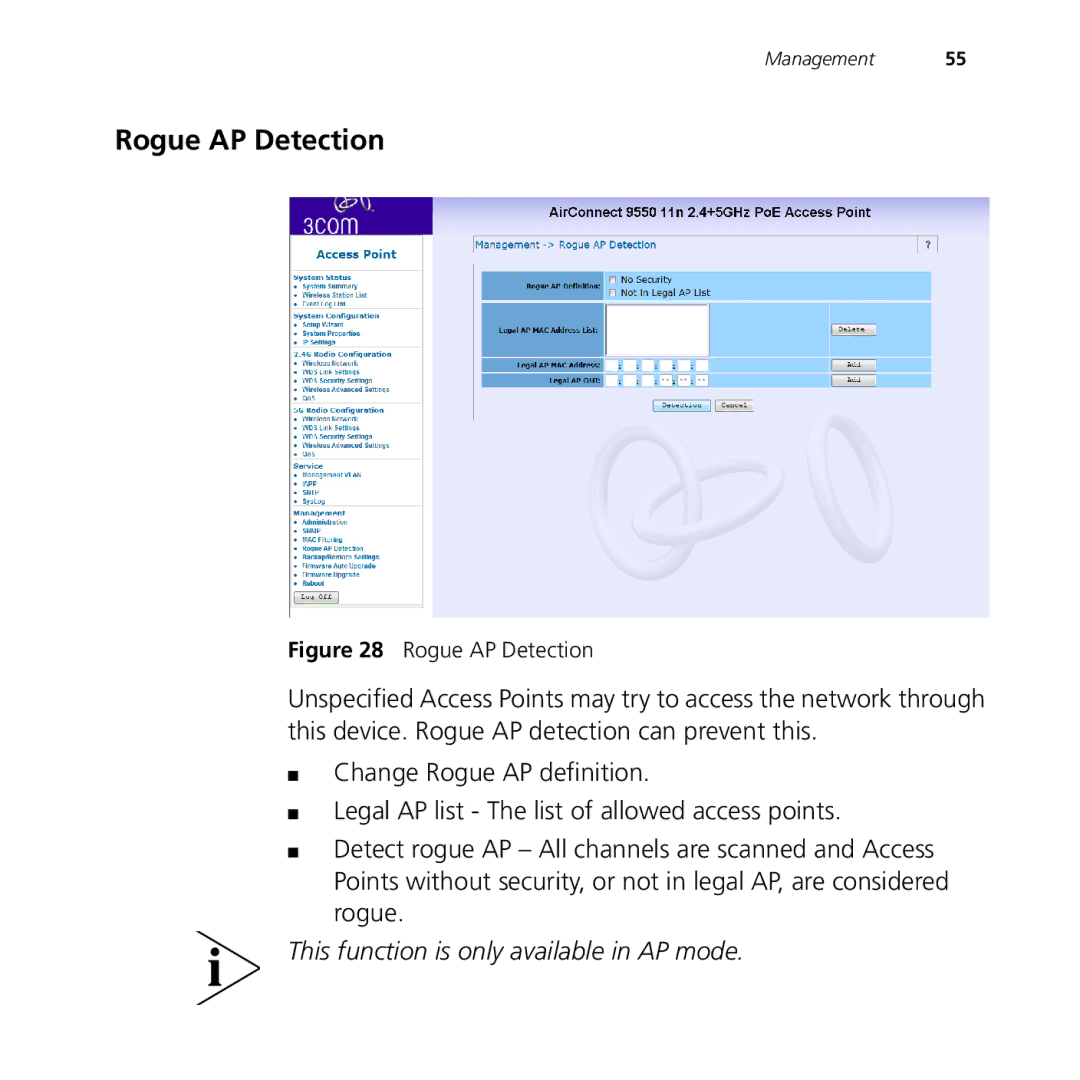 3Com 9150, 9550 manual Rogue AP Detection 