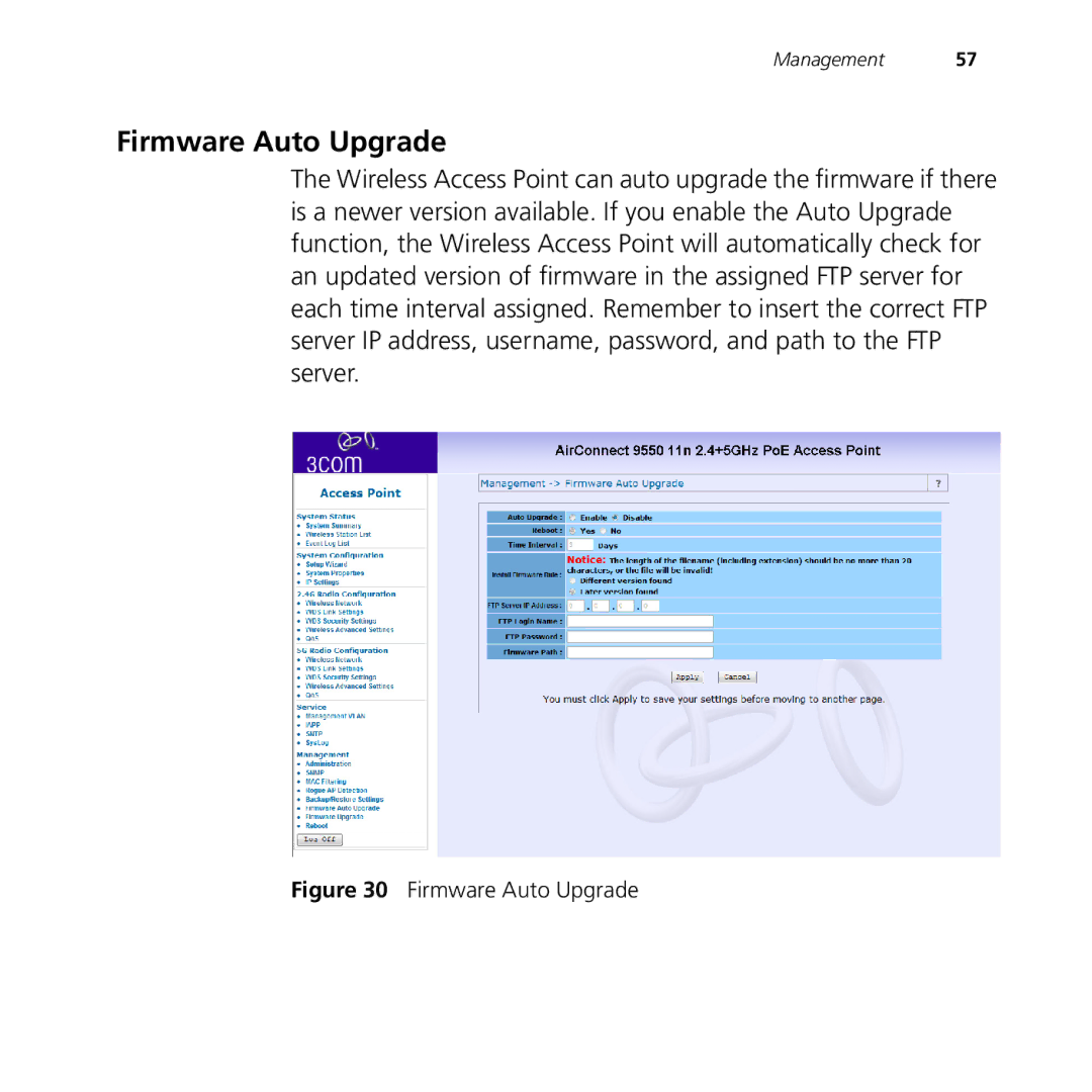 3Com 9150, 9550 manual Firmware Auto Upgrade 