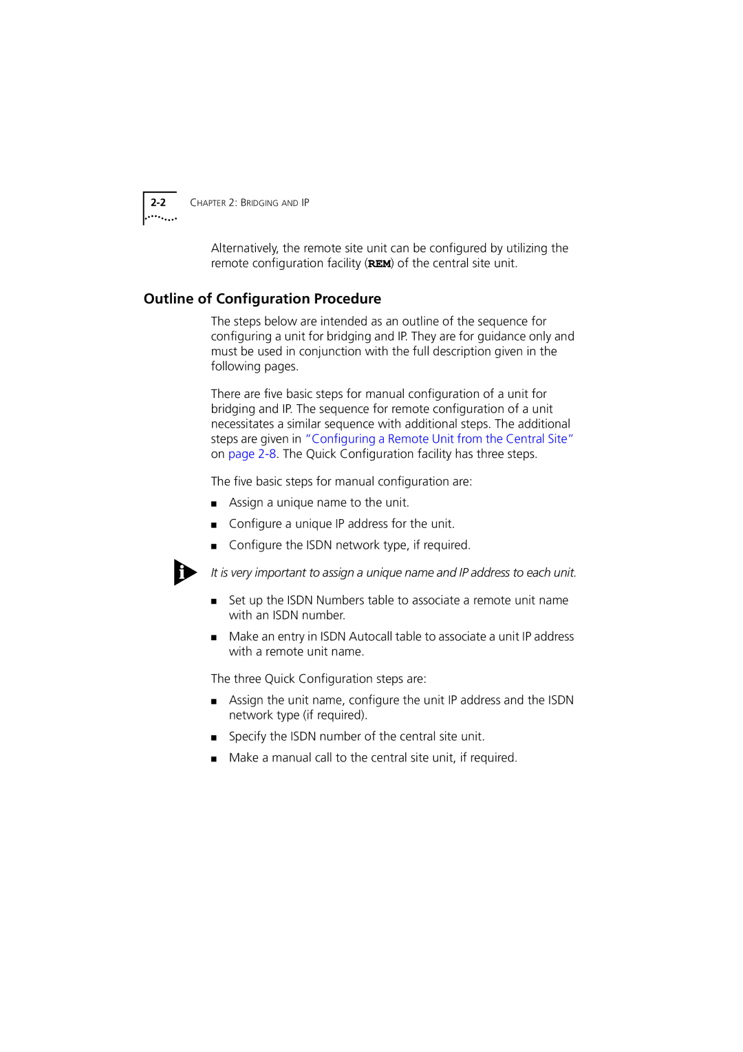 3Com 980-000077/002 manual Outline of Configuration Procedure 