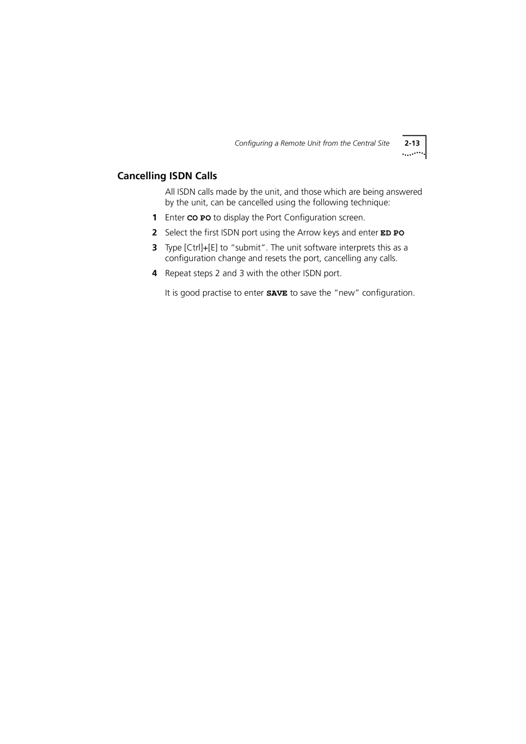 3Com 980-000077/002 manual Cancelling Isdn Calls 