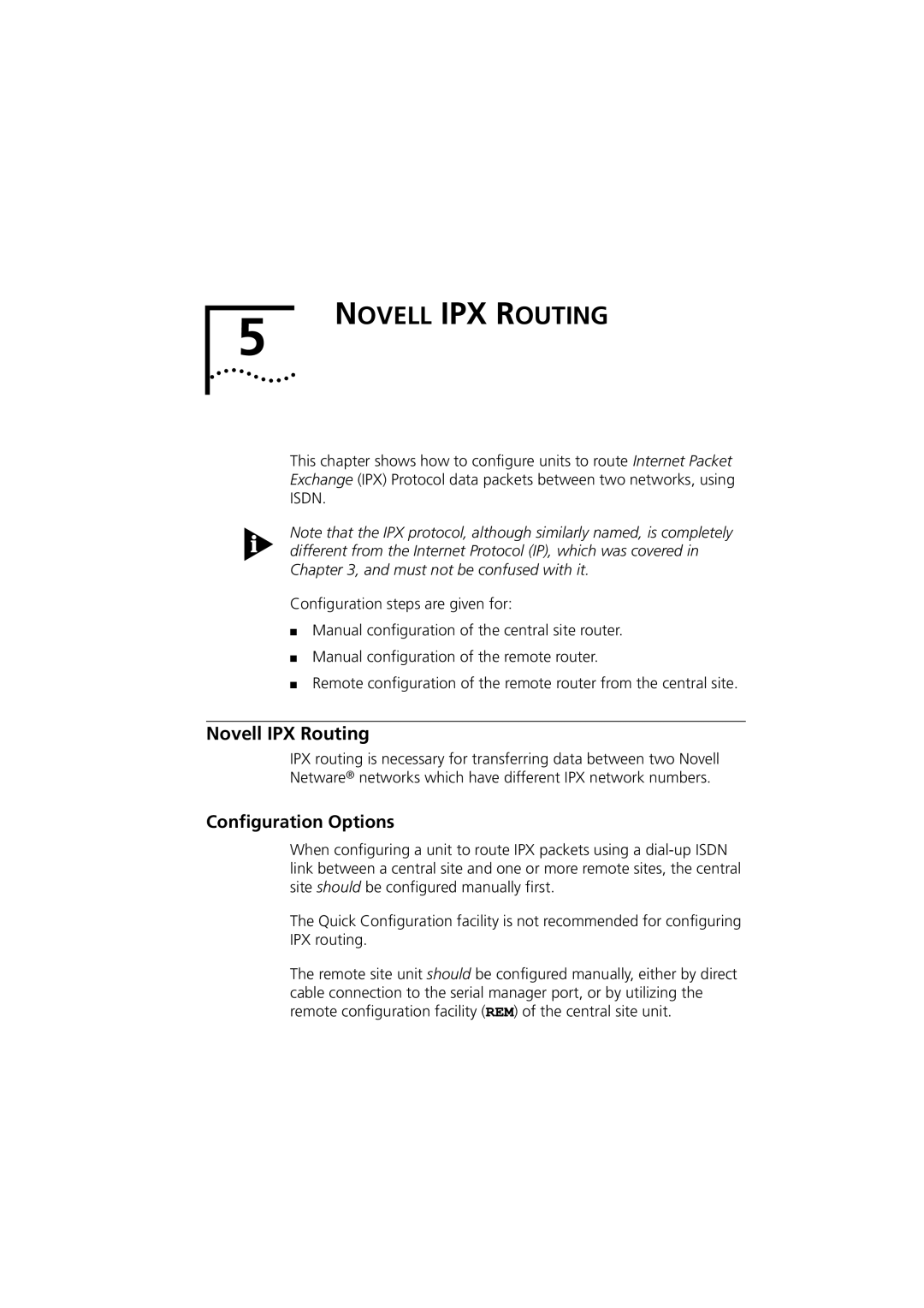 3Com 980-000077/002 manual Novell IPX Routing 