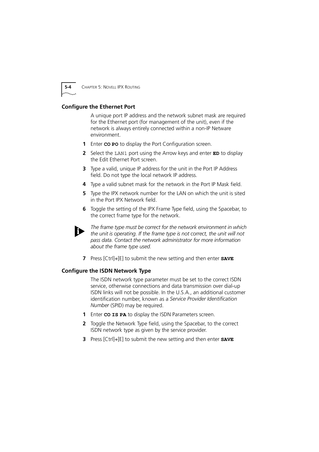 3Com 980-000077/002 manual 4CHAPTER 5 Novell IPX Routing 