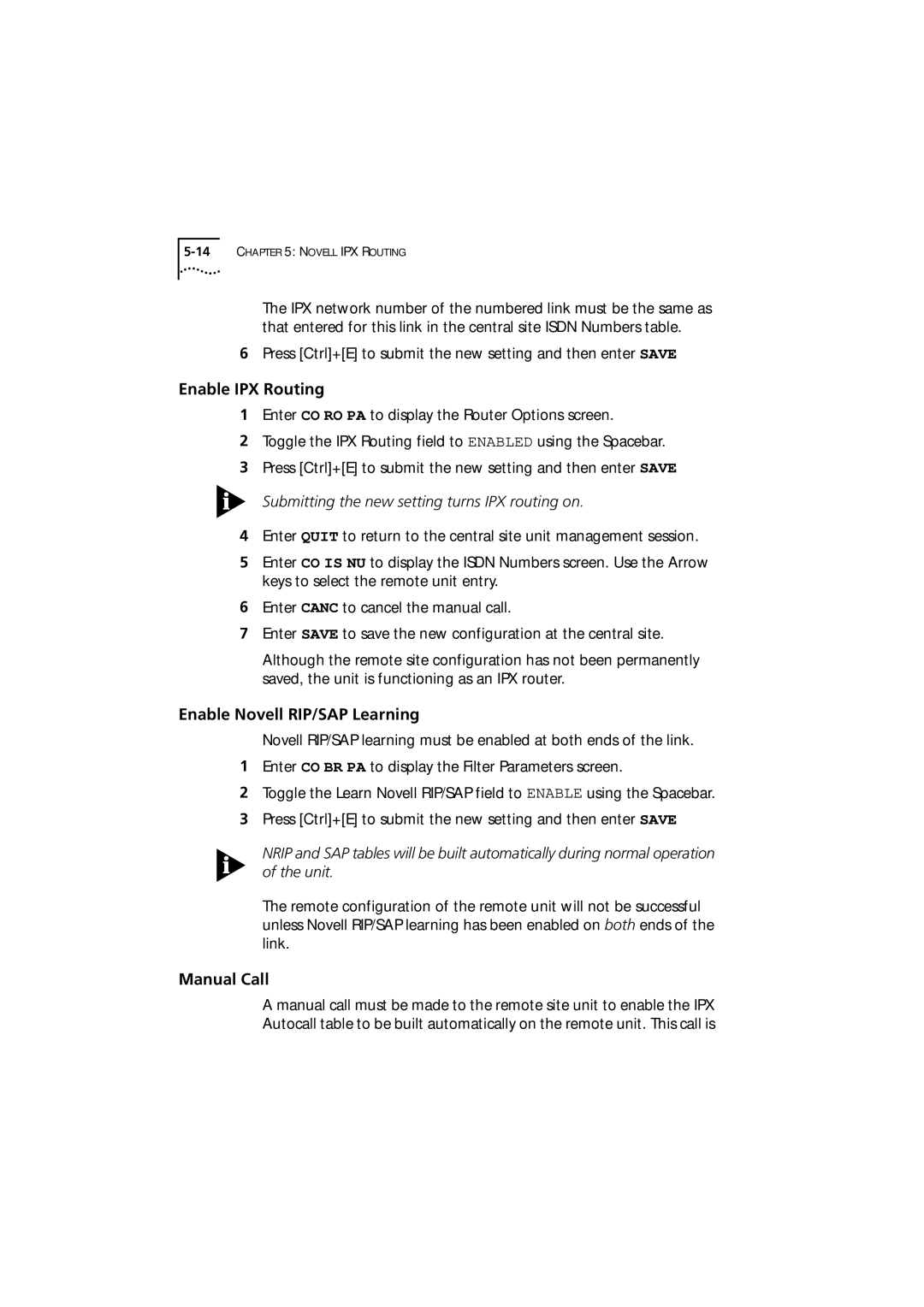 3Com 980-000077/002 manual Submitting the new setting turns IPX routing on 