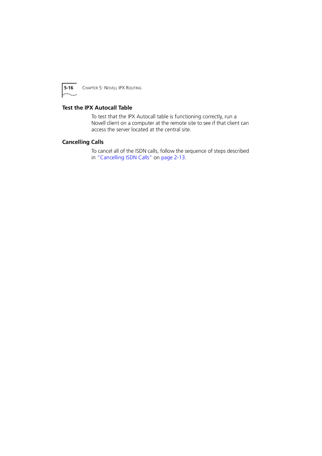 3Com 980-000077/002 manual 16CHAPTER 5 Novell IPX Routing 