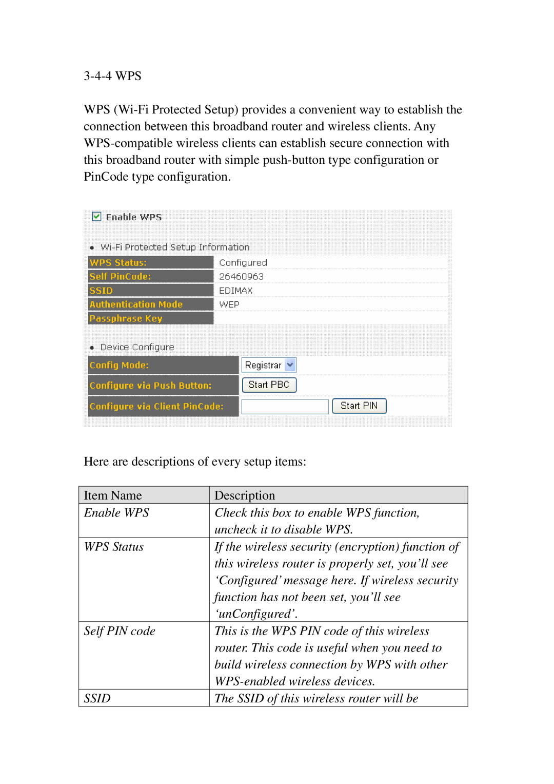 3Com BR-6574N manual Ssid 