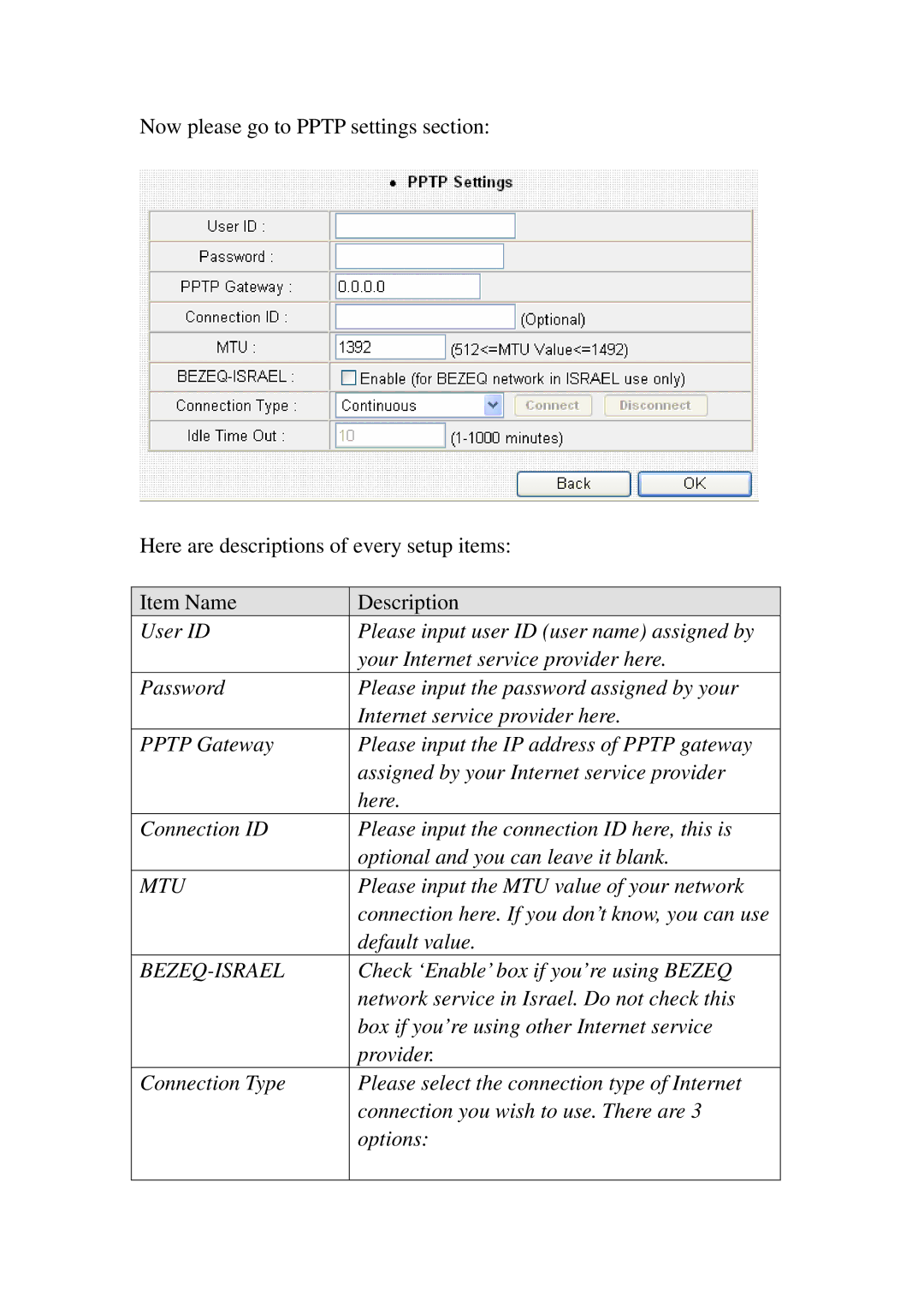 3Com BR-6574N manual Bezeq-Israel 